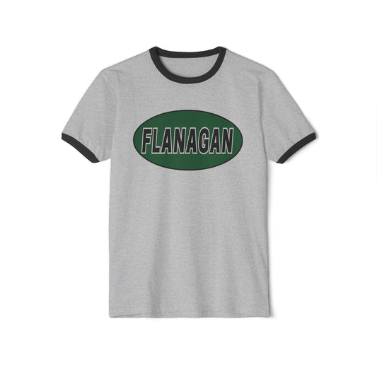 Flanagan Oval Logo Ringer Tshirt