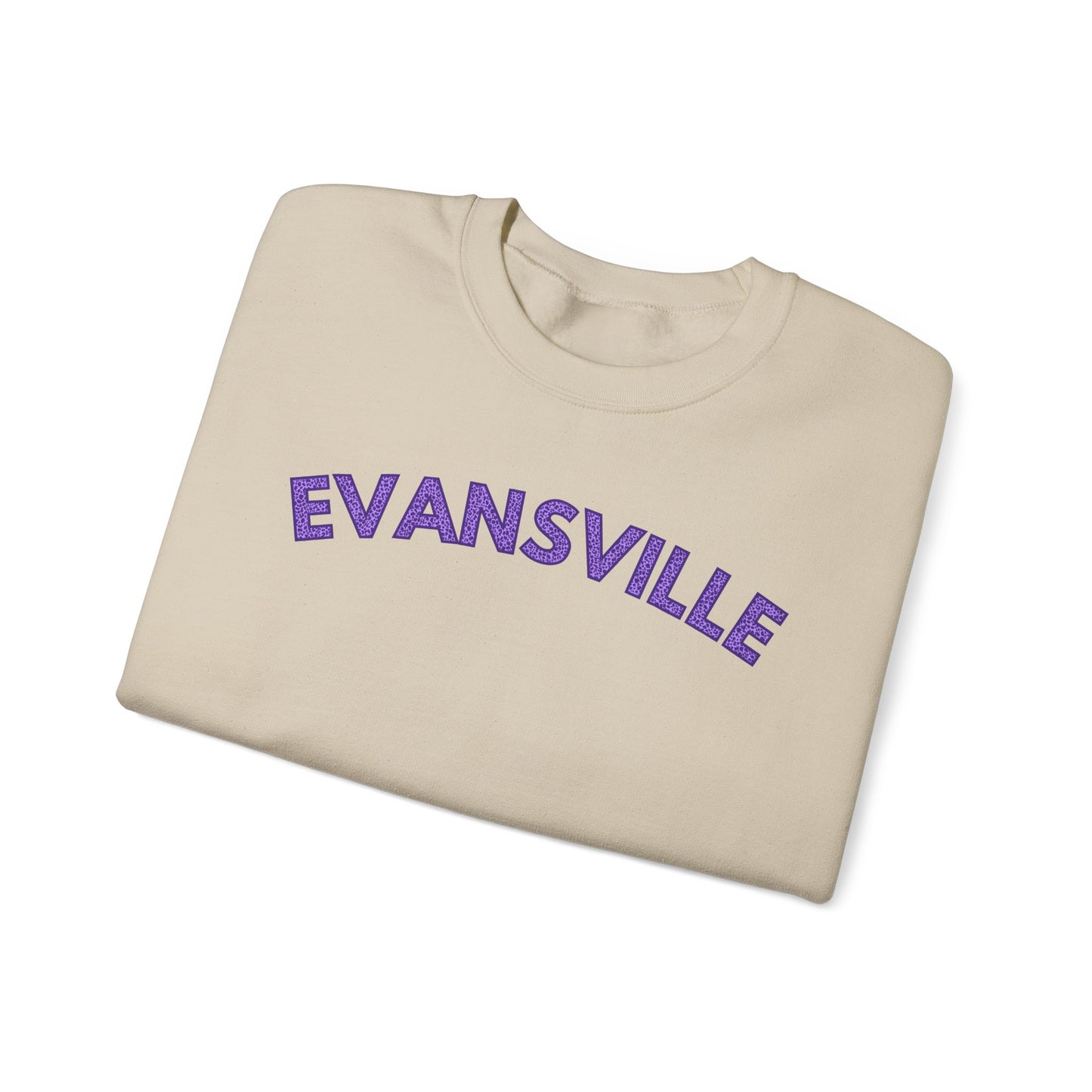 Evansville Leopard Font Crewneck