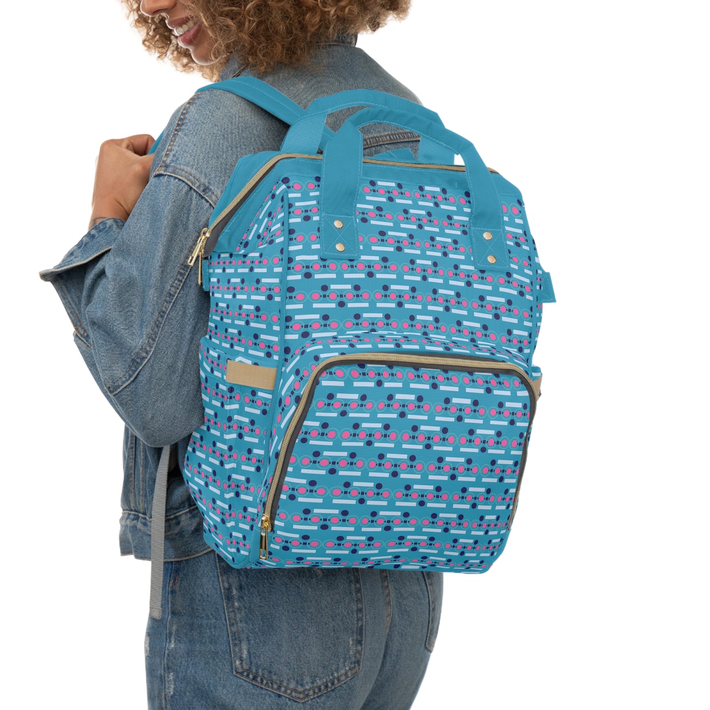 Mid Century Teal Diaper Backpack