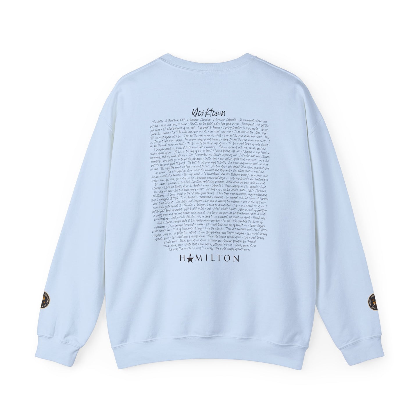 "Yorktown" Musical Crewneck — "I Am Not Throwin' Away My Shot"