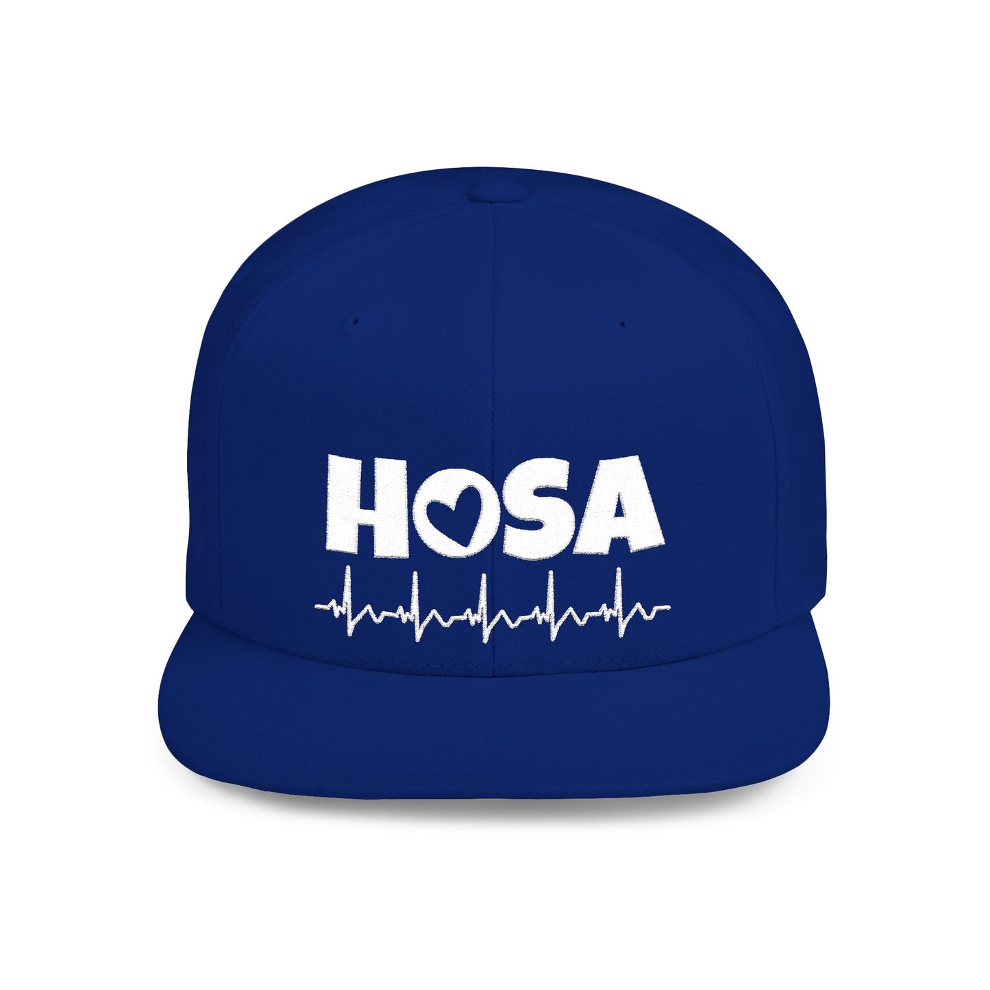 HOSA Heartbeat Flatbill Snapback - White Font