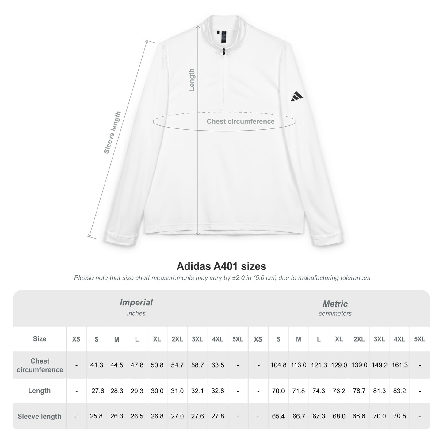 TG Athletic Apparel Embroidered Quarter-Zip Pullover — Lightweight Adidas® Performance Top