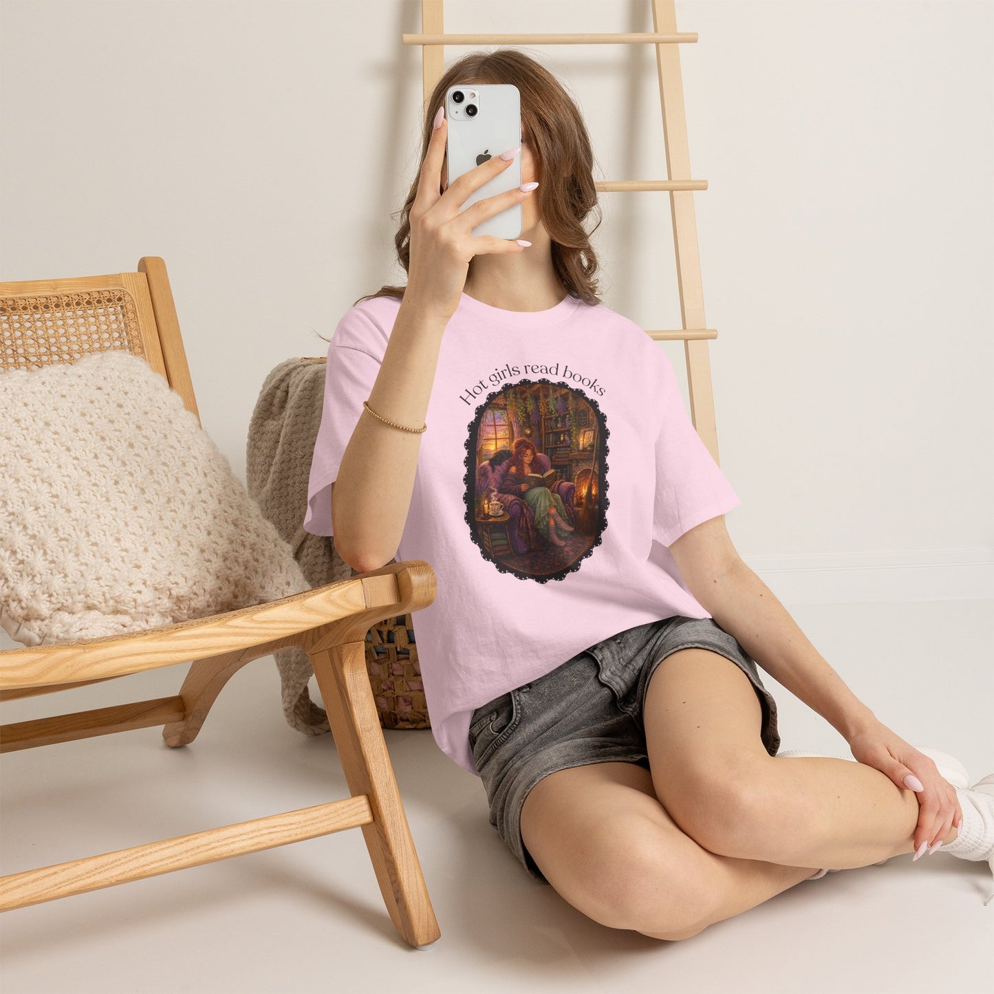 Hot Girls Read Books Tshirt | Andi B. Designs