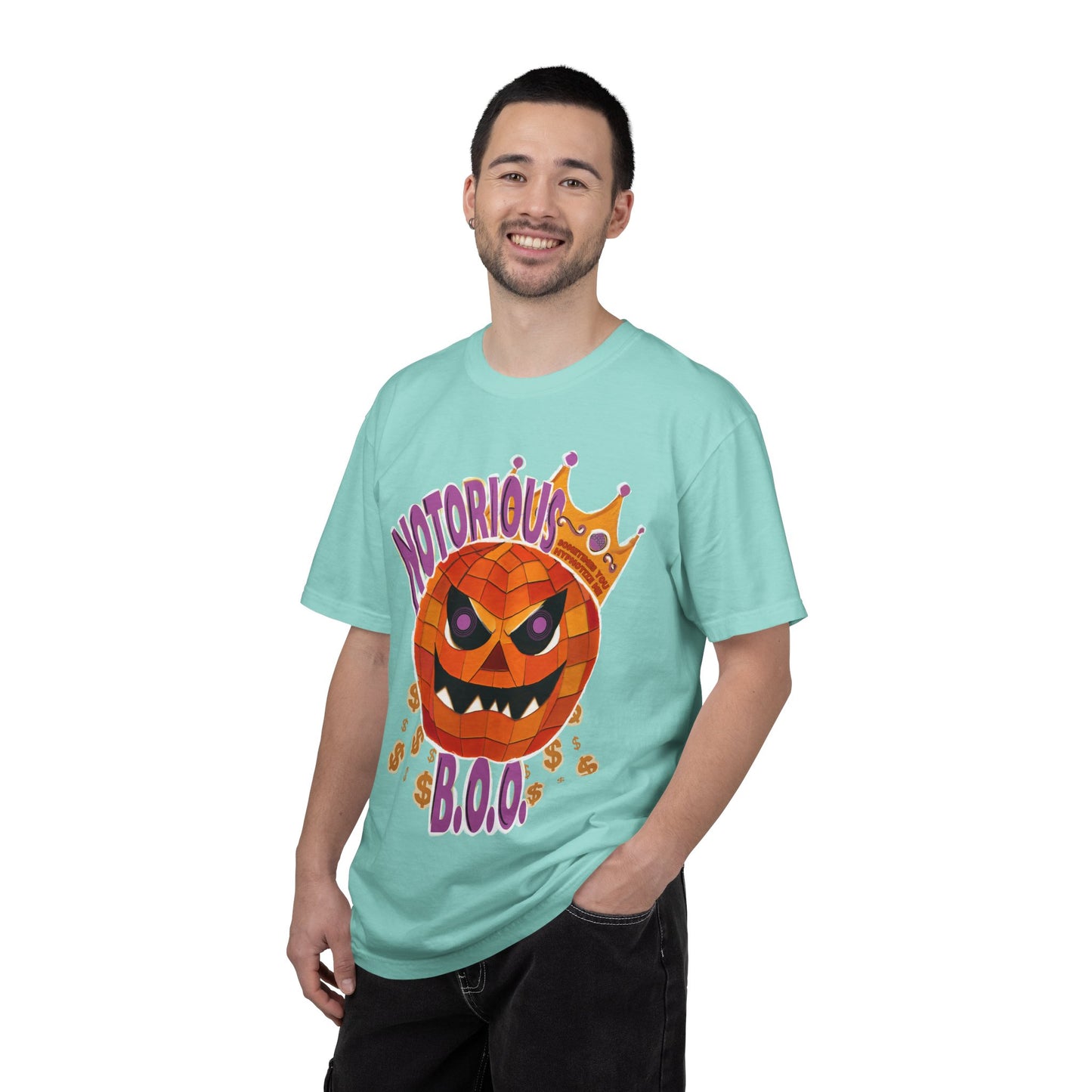 Notorious B.O.O. T-shirt | Halloween Jack-o'-Lantern Design