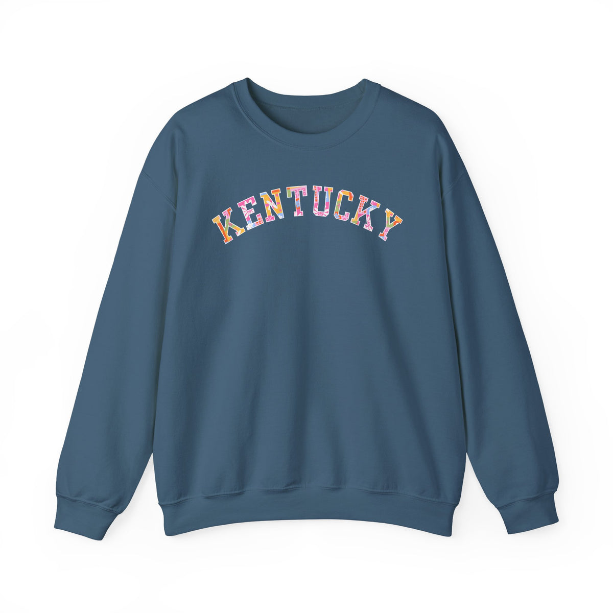 Kentucky Floral Patchwork Crewneck