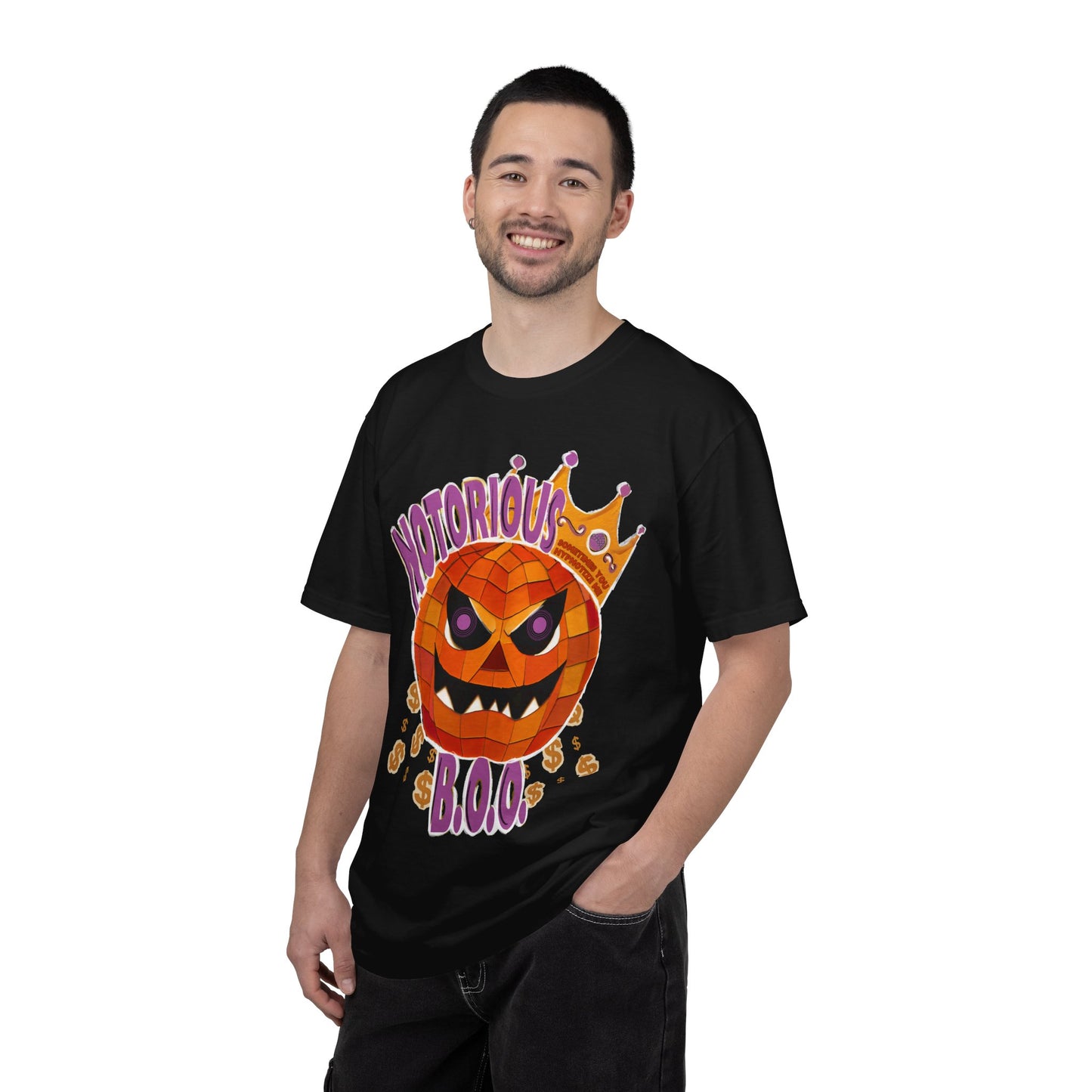 Notorious B.O.O. T-shirt | Halloween Jack-o'-Lantern Design