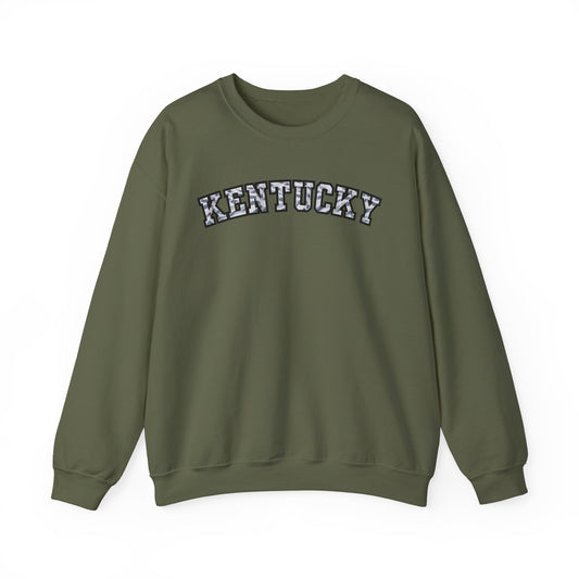 Kentucky Grey Modern Camo Crewneck Sweatshirt