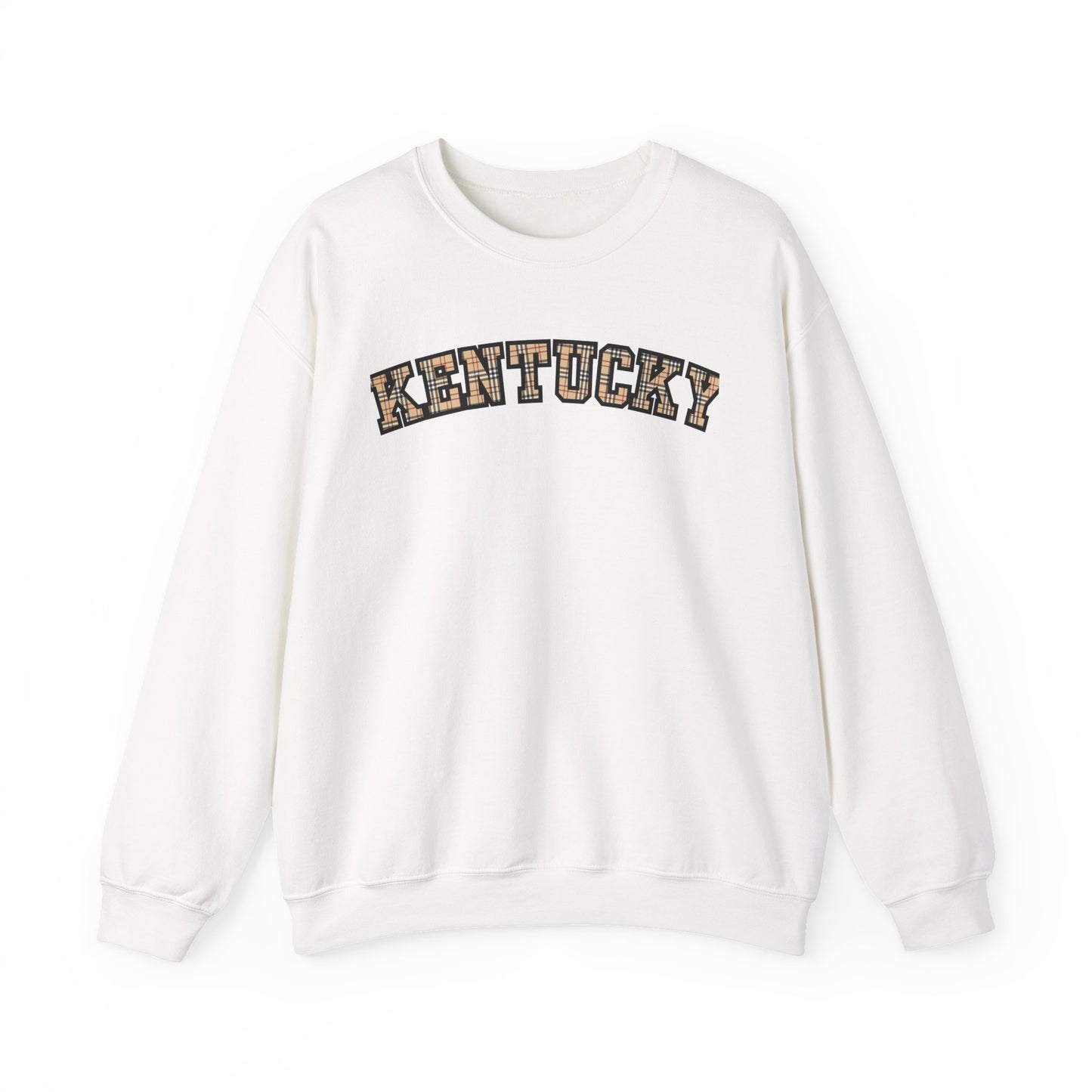 Kentucky Kensington Plaid Crewneck Sweatshirt