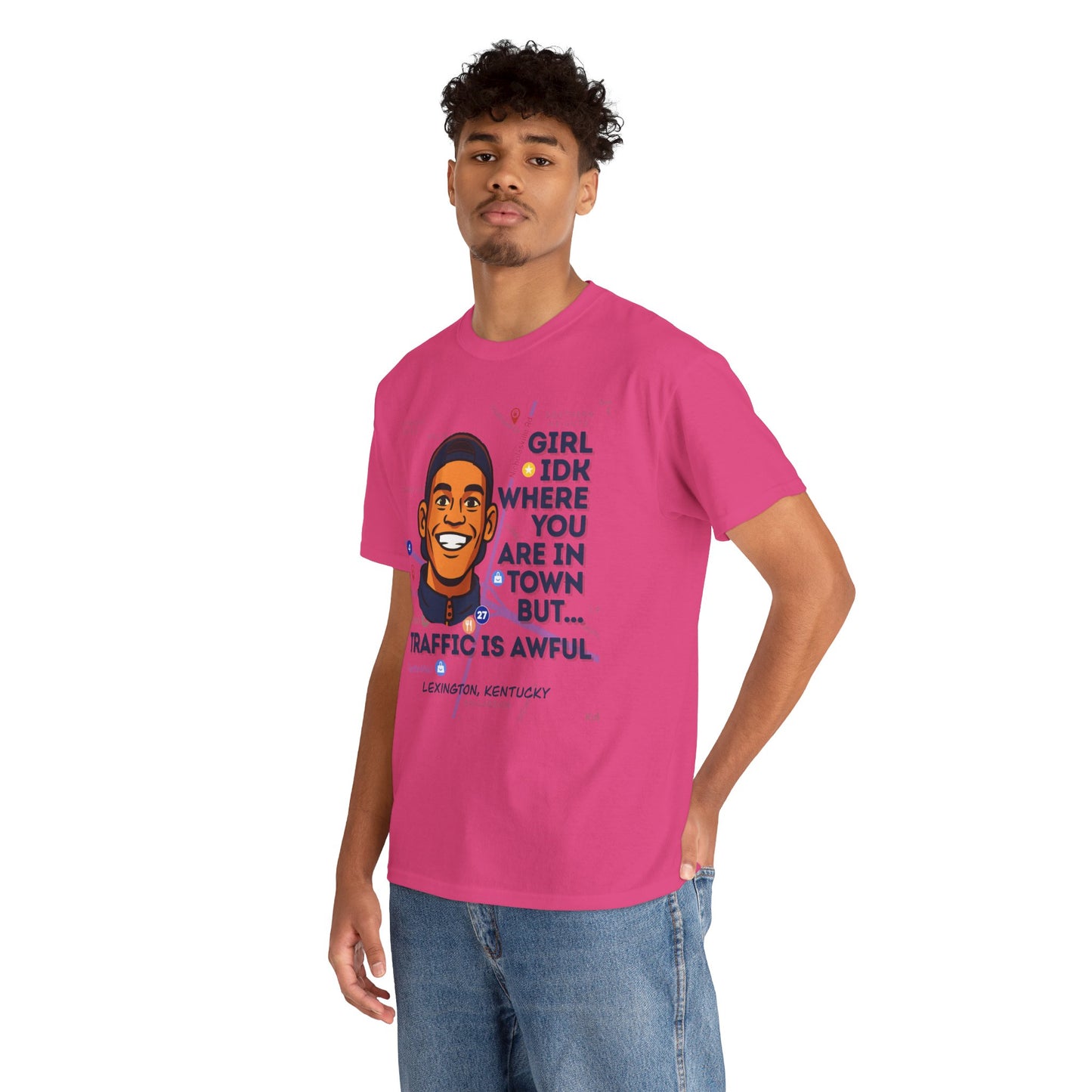 "Girl Idk Where You Are in Town" Extended Sizes Tee
