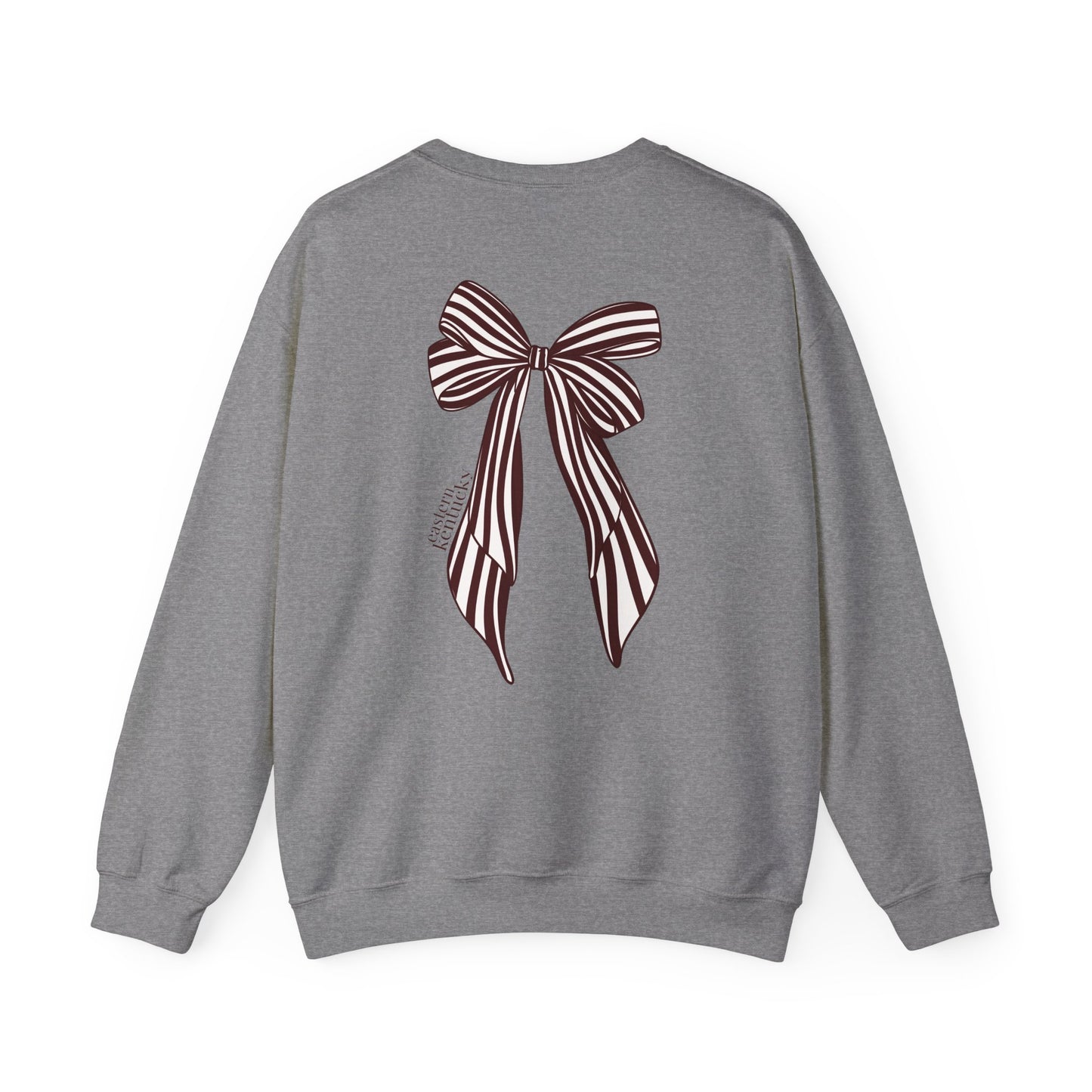 Eastern Kentucky University Striped Bow Crewneck