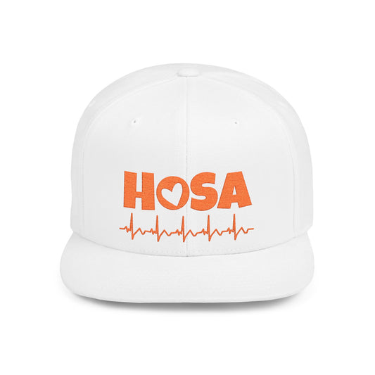 HOSA Heartbeat Flatbill Snapback - Orange Edition