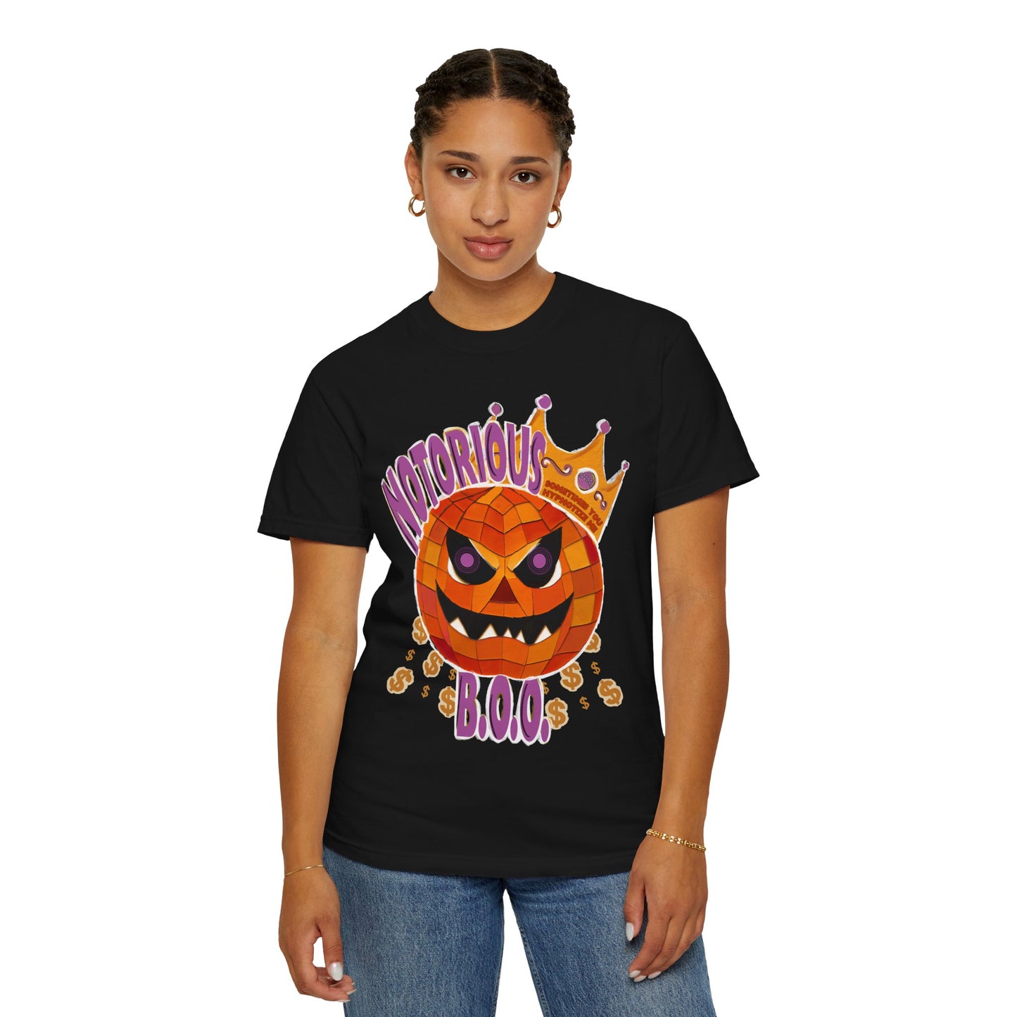 Notorious B.O.O. T-shirt | Halloween Jack-o'-Lantern Design