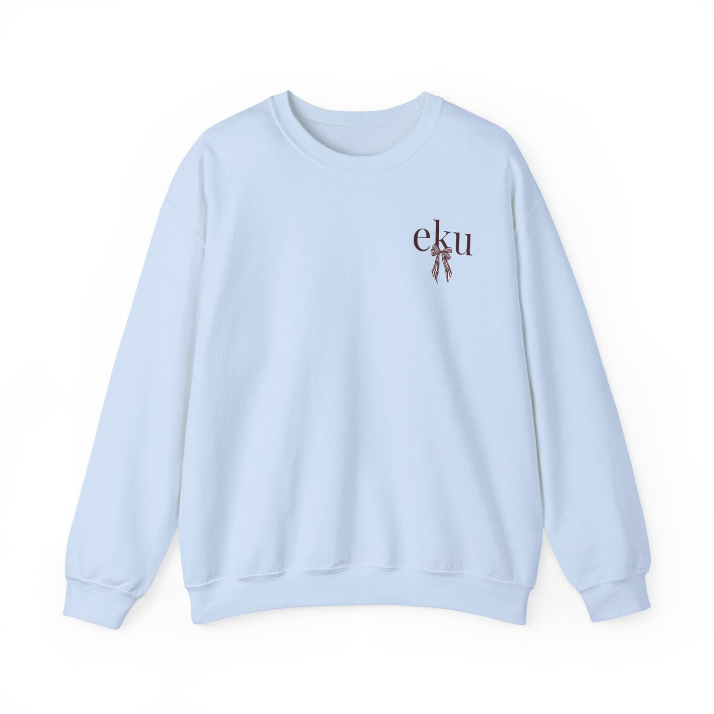 Eastern Kentucky University Striped Bow Crewneck