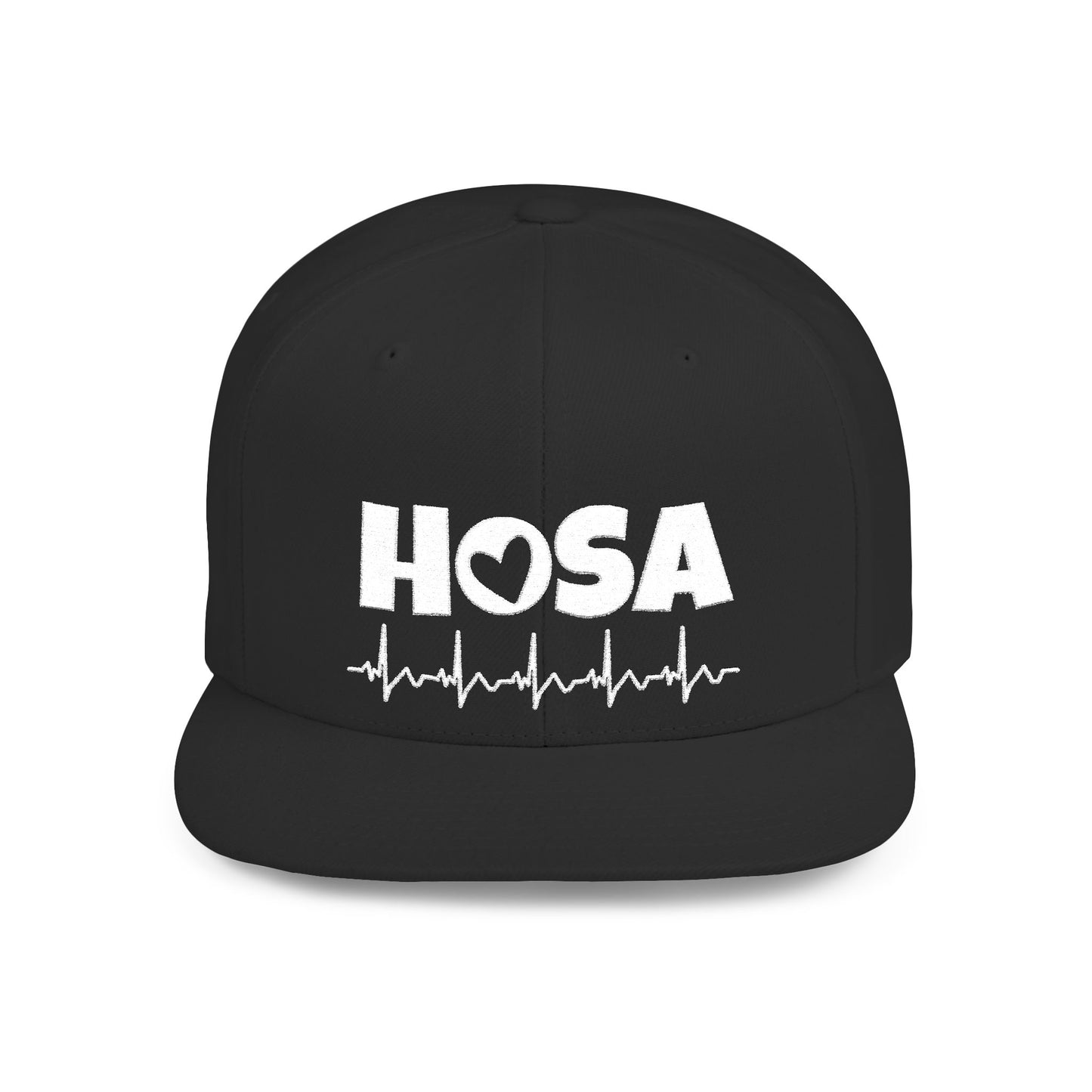 HOSA Heartbeat Flatbill Snapback - White Font