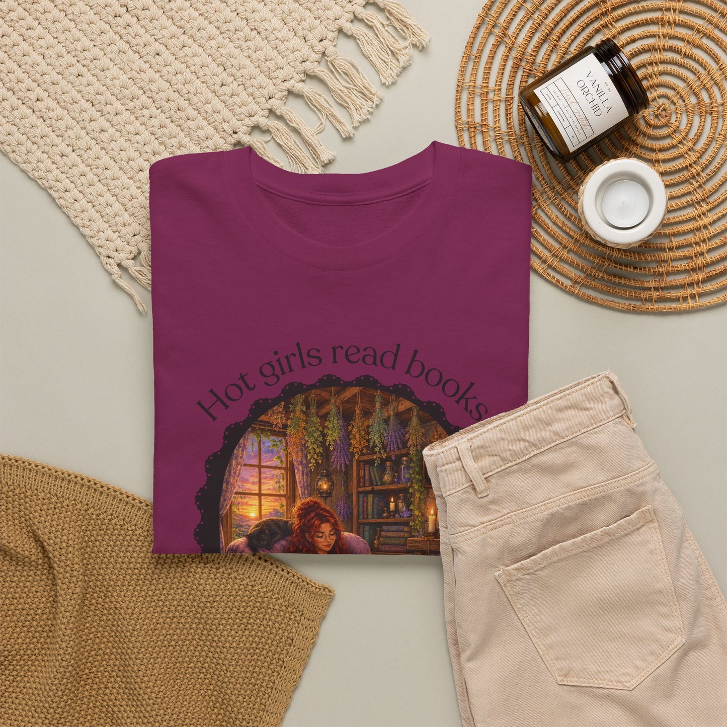 Hot Girls Read Books Tshirt | Andi B. Designs
