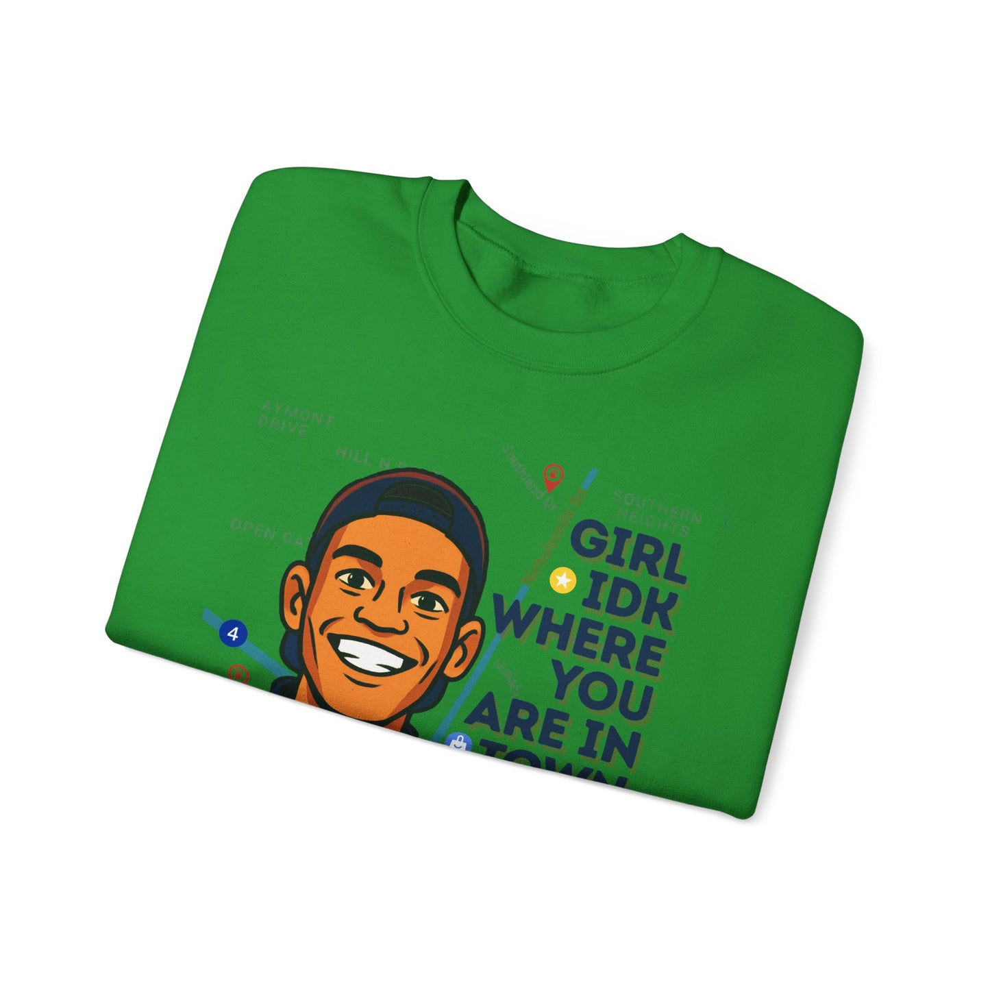 GreatbatchofCookies “Girl Idk Where You Are In Town…” | Lexington Kentucky Crewneck (Dark Font)