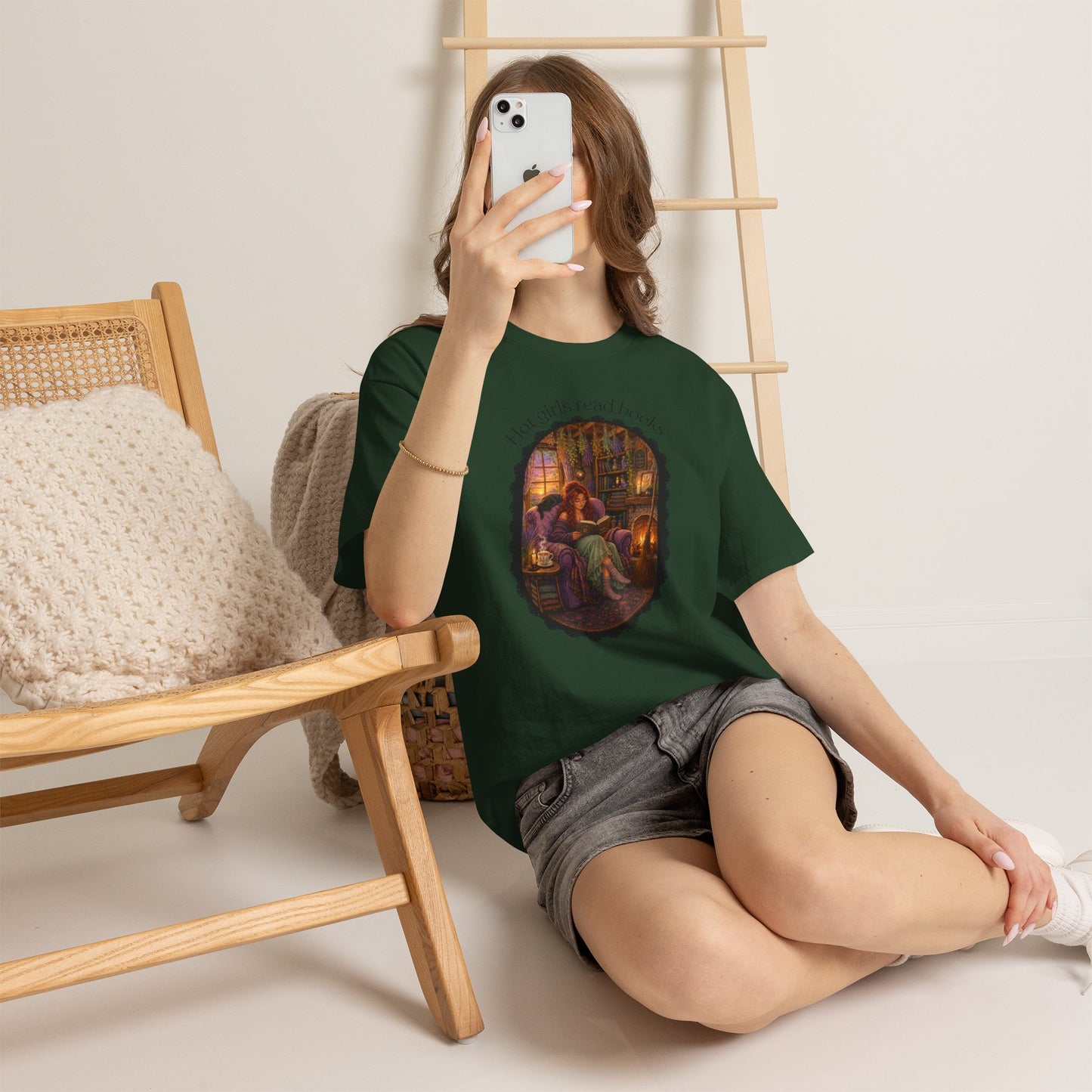 Hot Girls Read Books Tshirt | Andi B. Designs