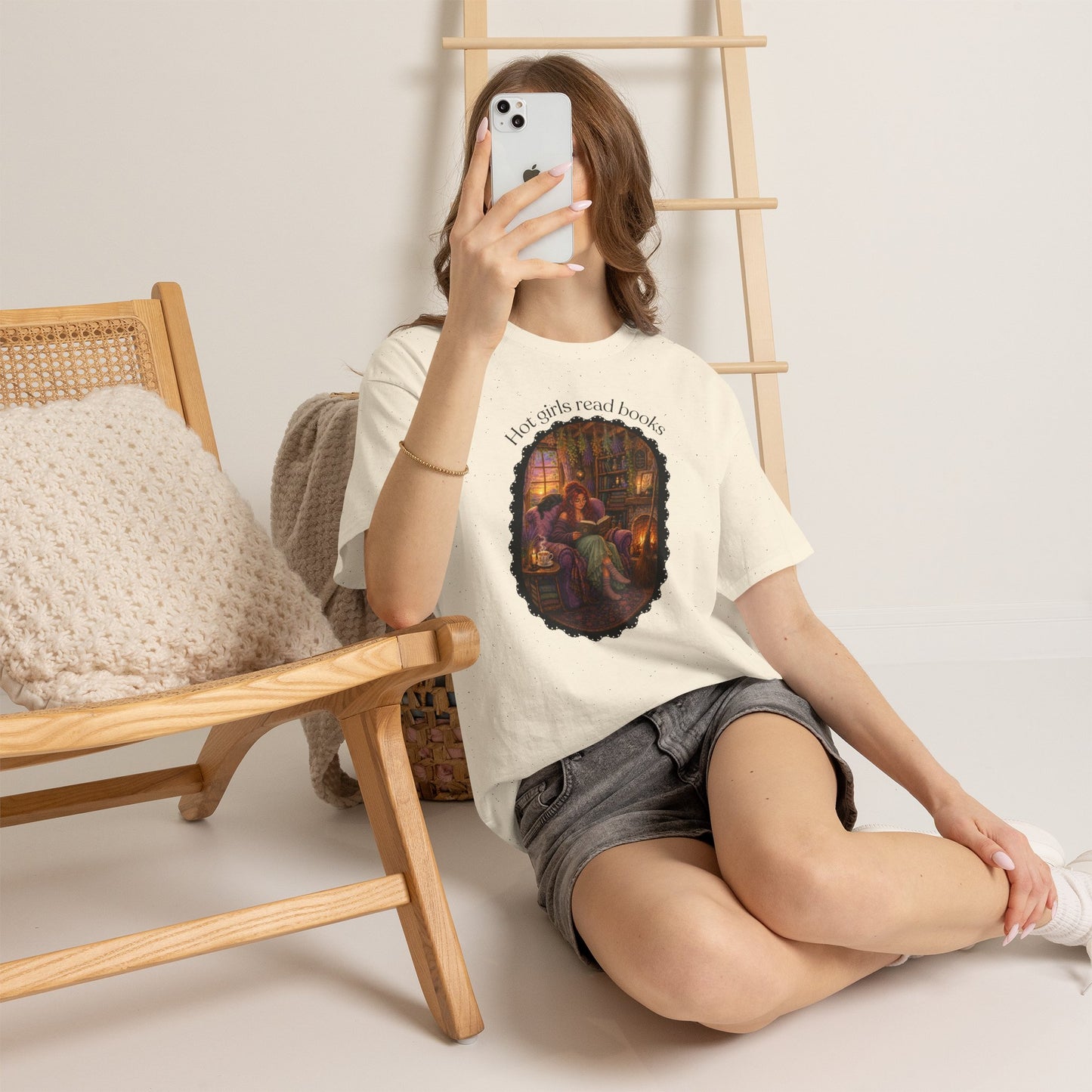 Hot Girls Read Books Tshirt | Andi B. Designs