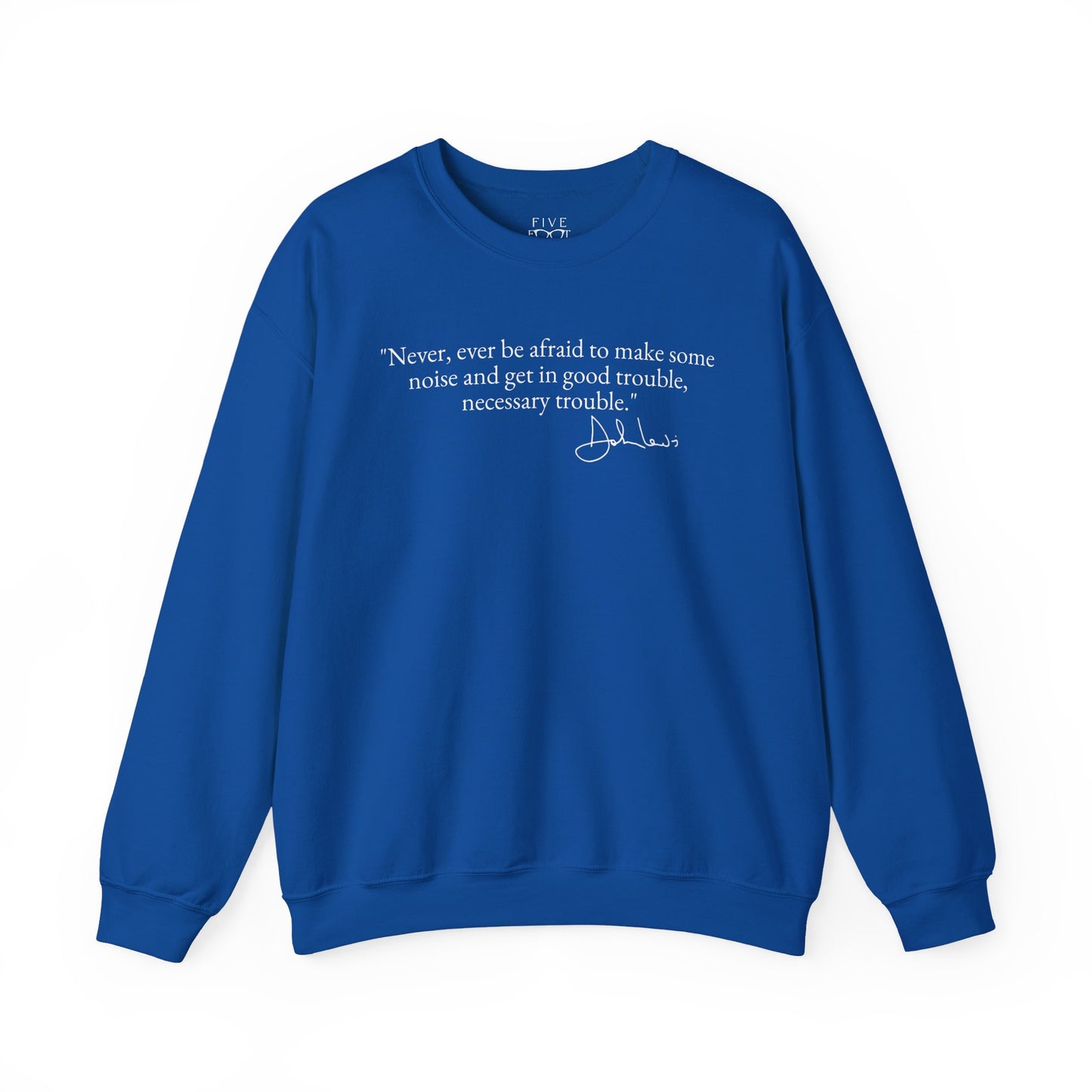 Good Trouble Crewneck | White Font