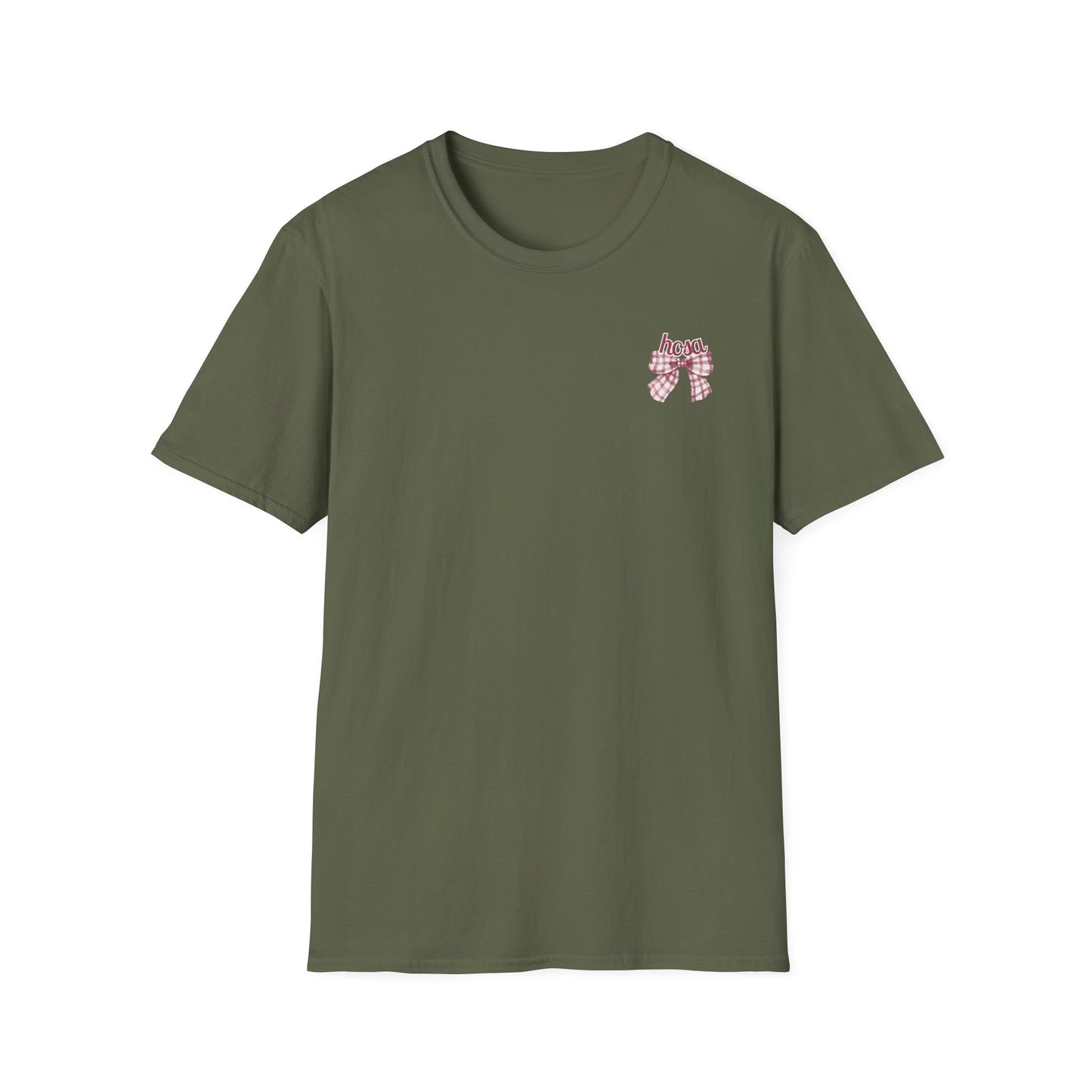 HOSA Tee with bow, stethoscope, bp cuff - Unisex T-Shirt