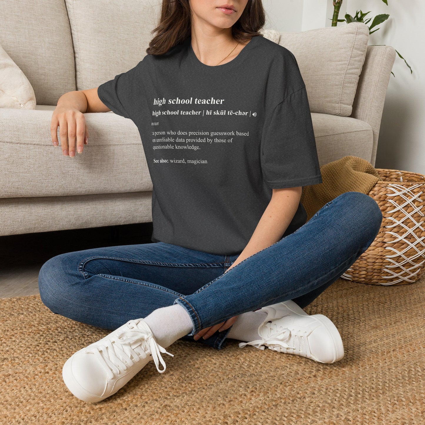 Teacher Definition T-Shirt — 'high school teacher' Funny Dictionary Tee