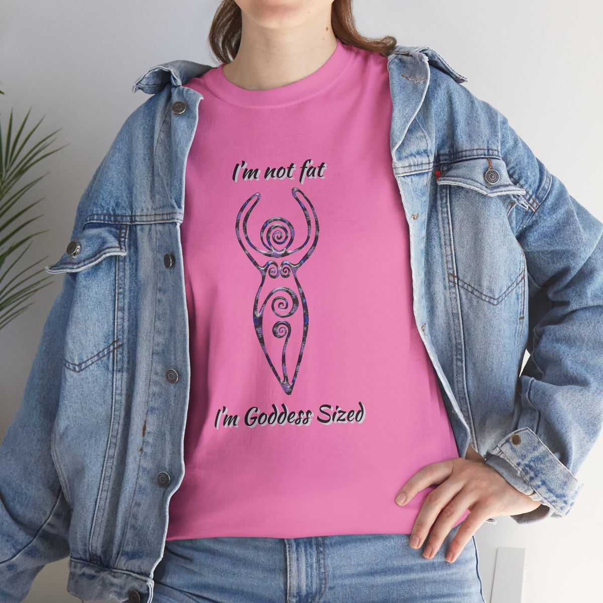Goddess Sized Tee — "I'm not fat, I'm Goddess Sized" Empowerment T‑Shirt | Andi B. Designs