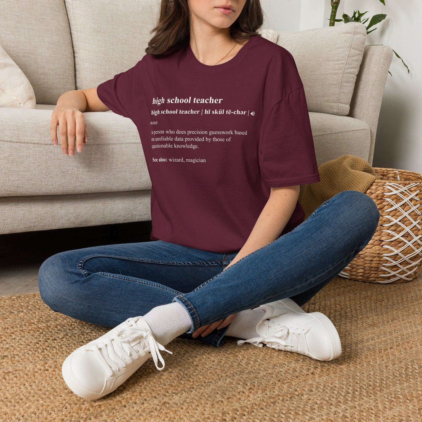 Teacher Definition T-Shirt — 'high school teacher' Funny Dictionary Tee