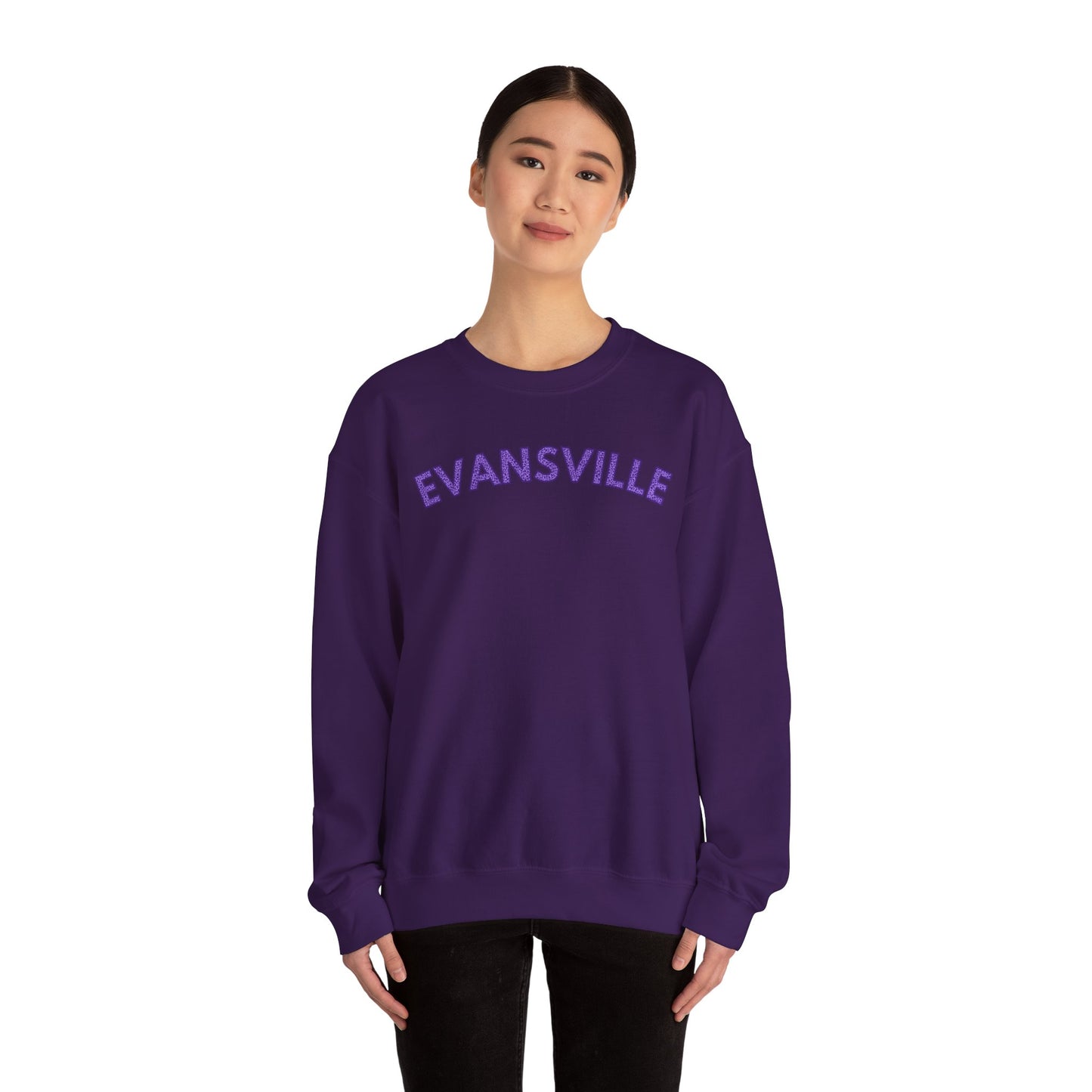 Evansville Leopard Font Crewneck