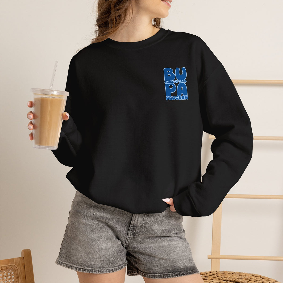 Brescia PA Program Blue Ombre Graphic Crewneck Sweatshirt