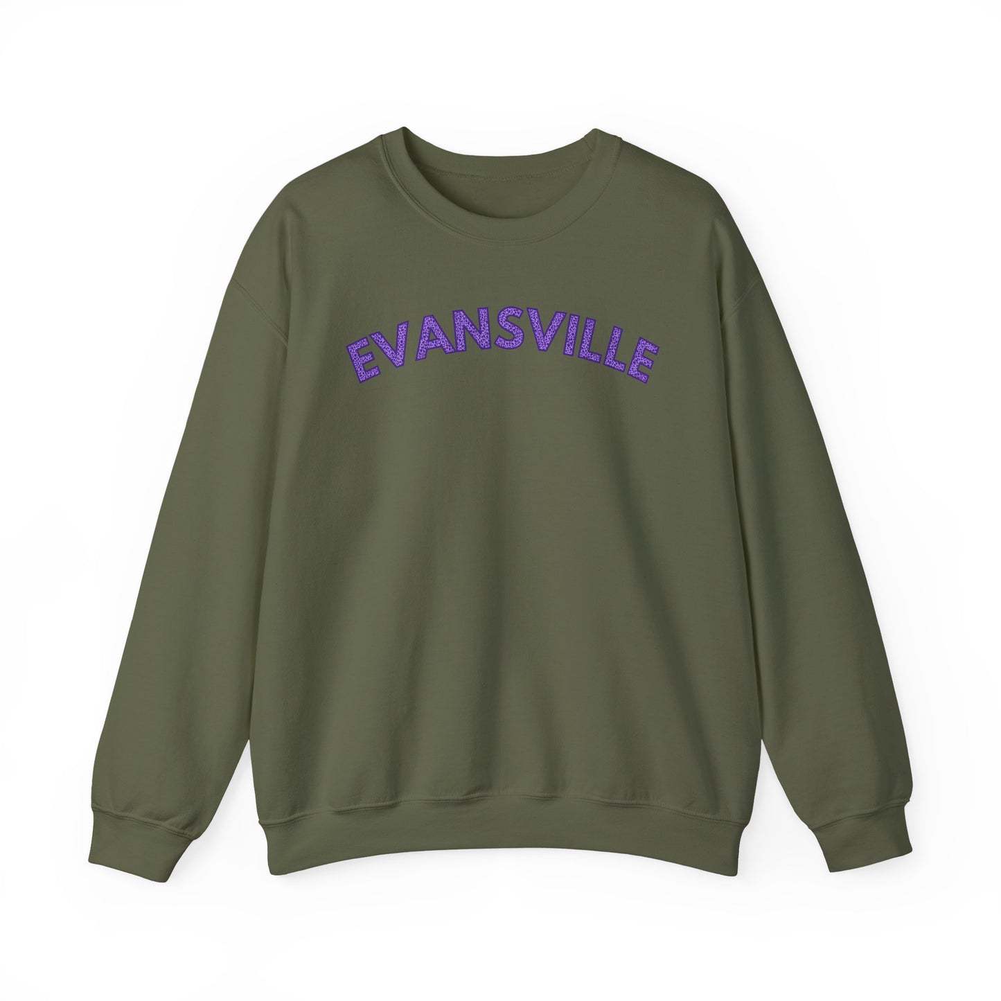 Evansville Leopard Font Crewneck