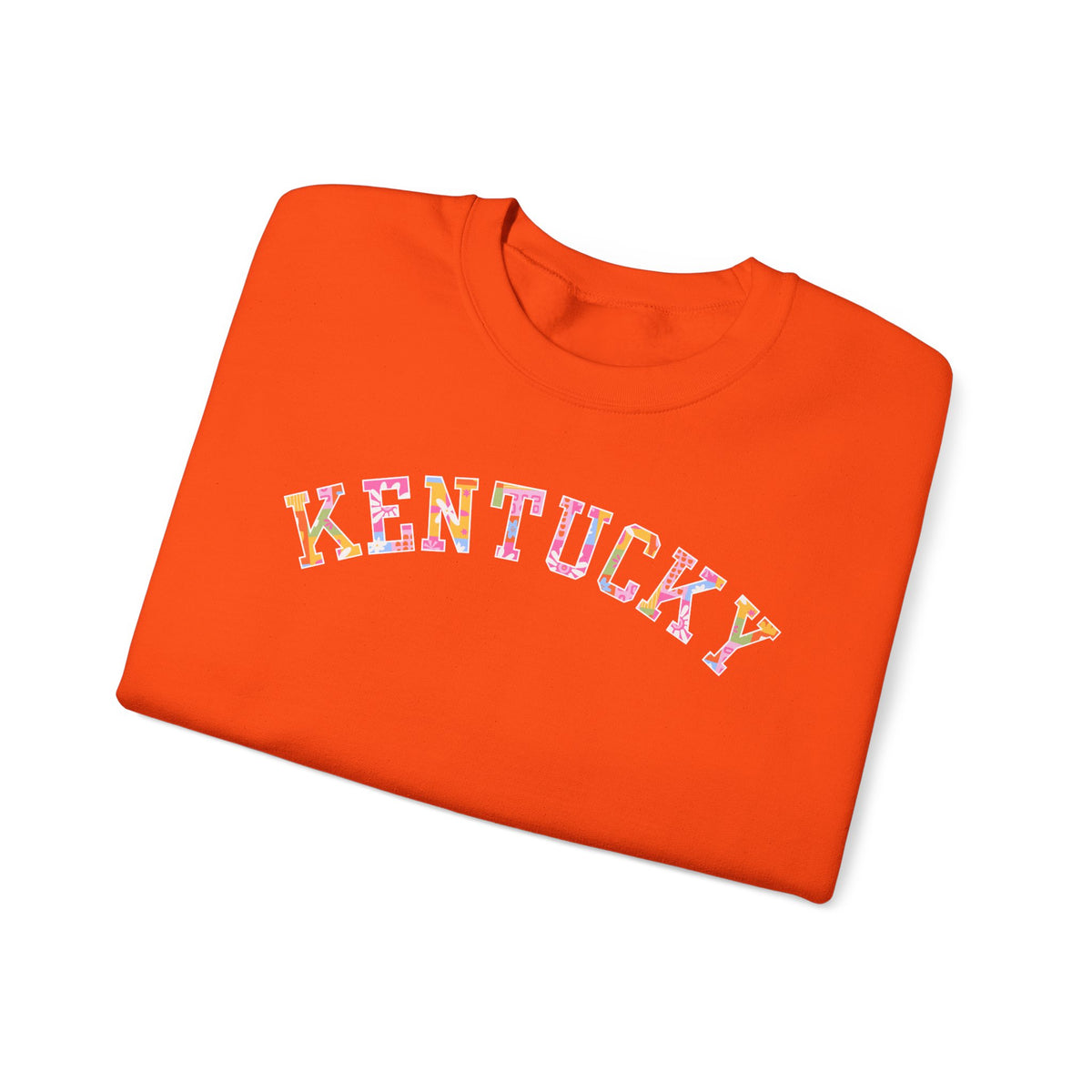 Kentucky Floral Patchwork Crewneck
