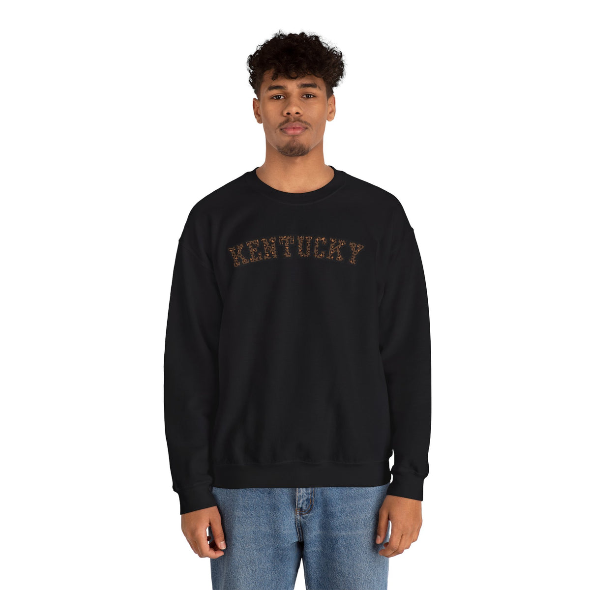 Kentucky Dark Leopard Crewneck Sweatshirt