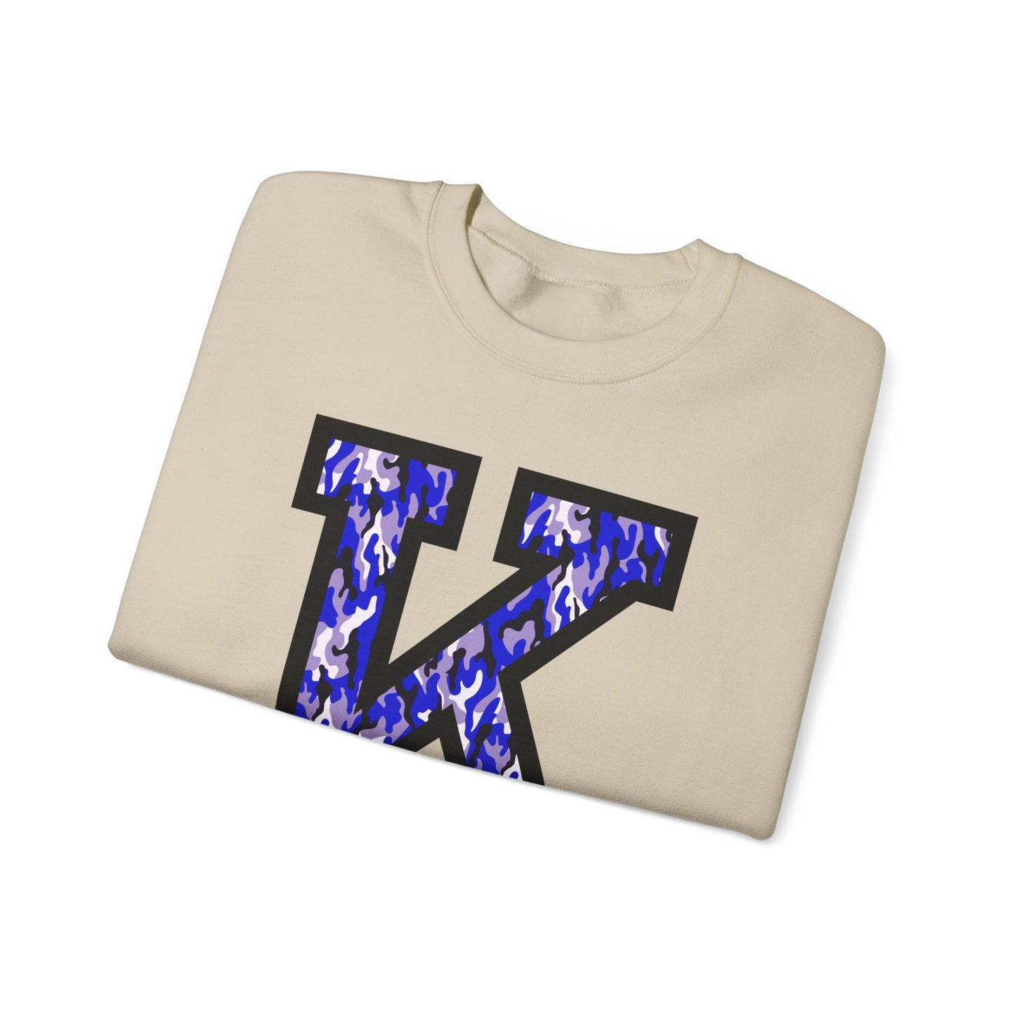 Big K Blue Camouflage Crewneck Sweatshirt