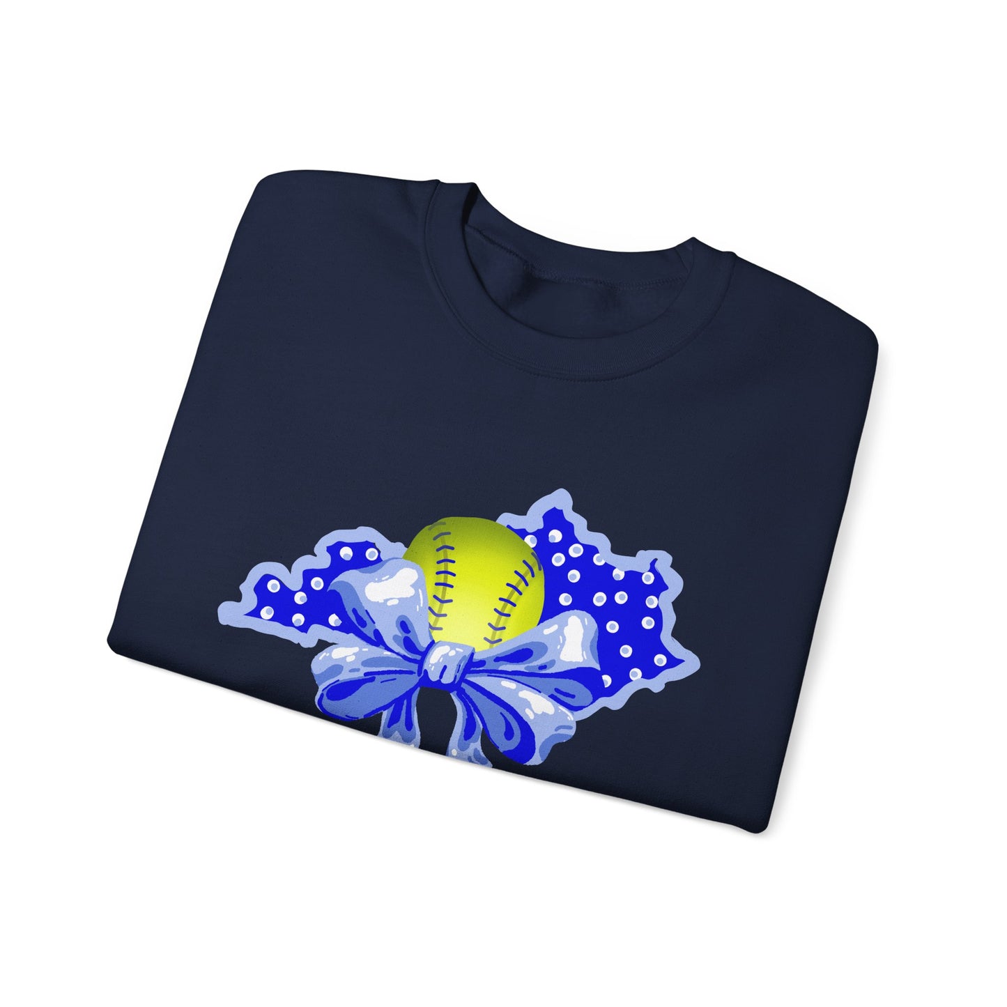 Softball and Bows Kentucky Crewneck