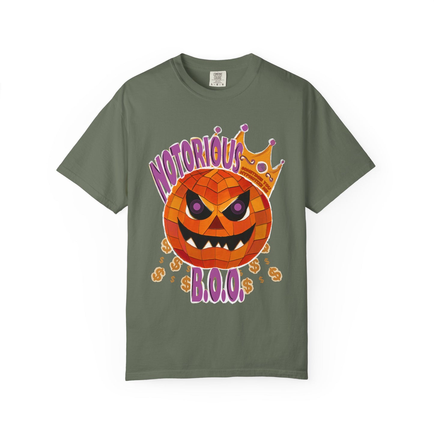 Notorious B.O.O. T-shirt | Halloween Jack-o'-Lantern Design