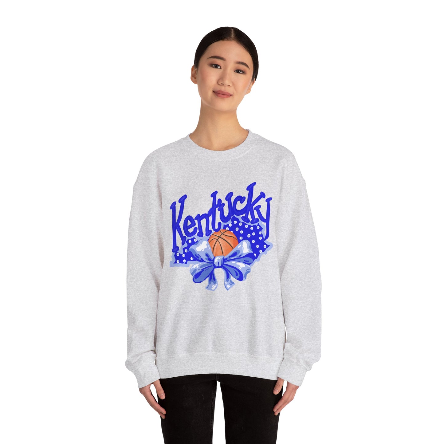 Basketball and Bows Kentucky Crewneck