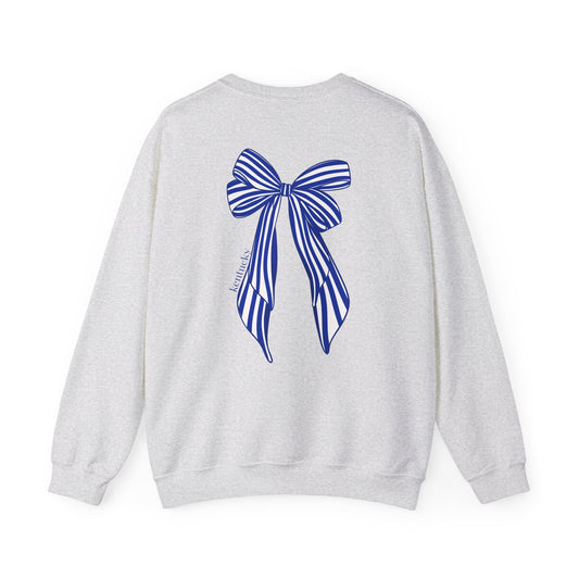 University of Kentucky Blue Striped Bow Back Crewneck