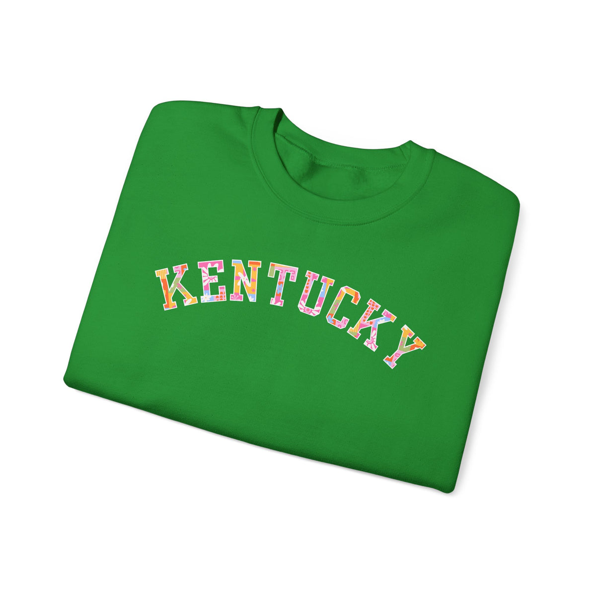 Kentucky Floral Patchwork Crewneck