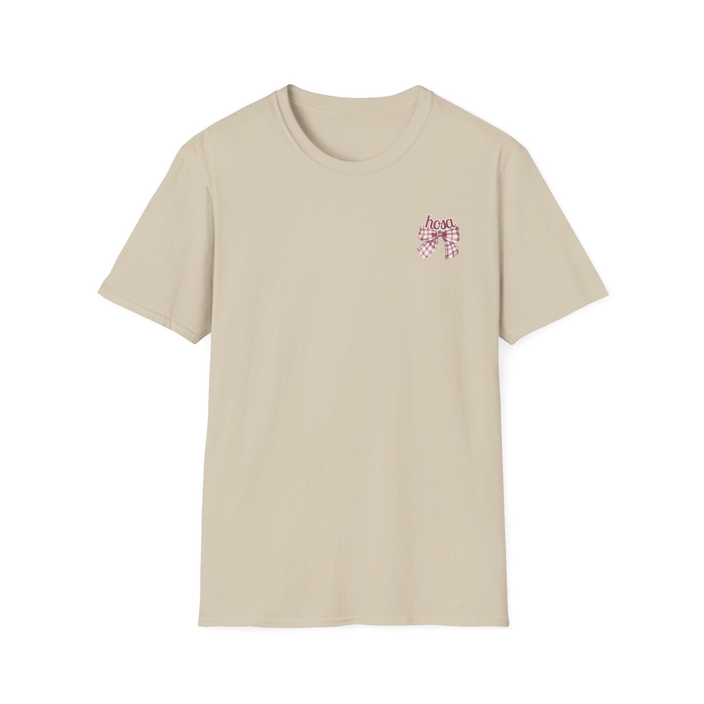HOSA Tee with bow, stethoscope, bp cuff - Unisex T-Shirt