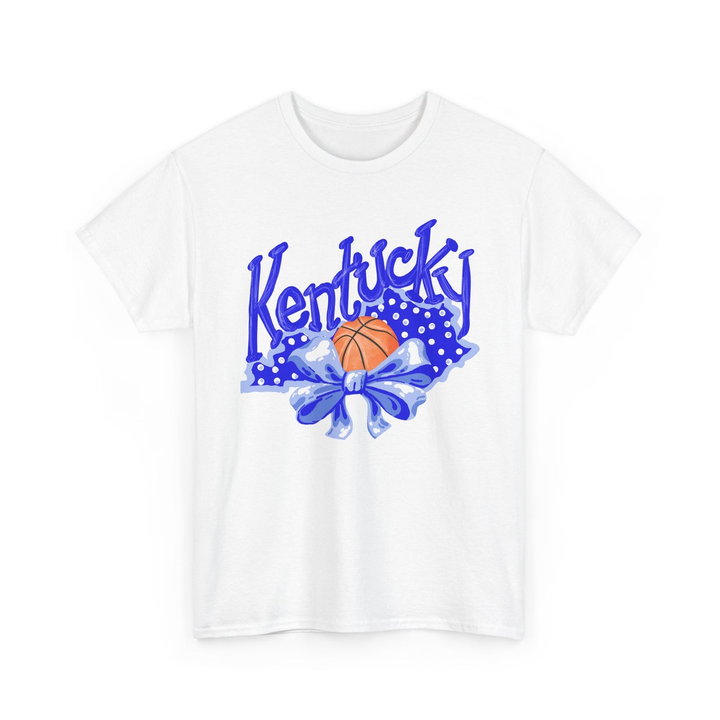 Basketball and Bows Kentucky Tee