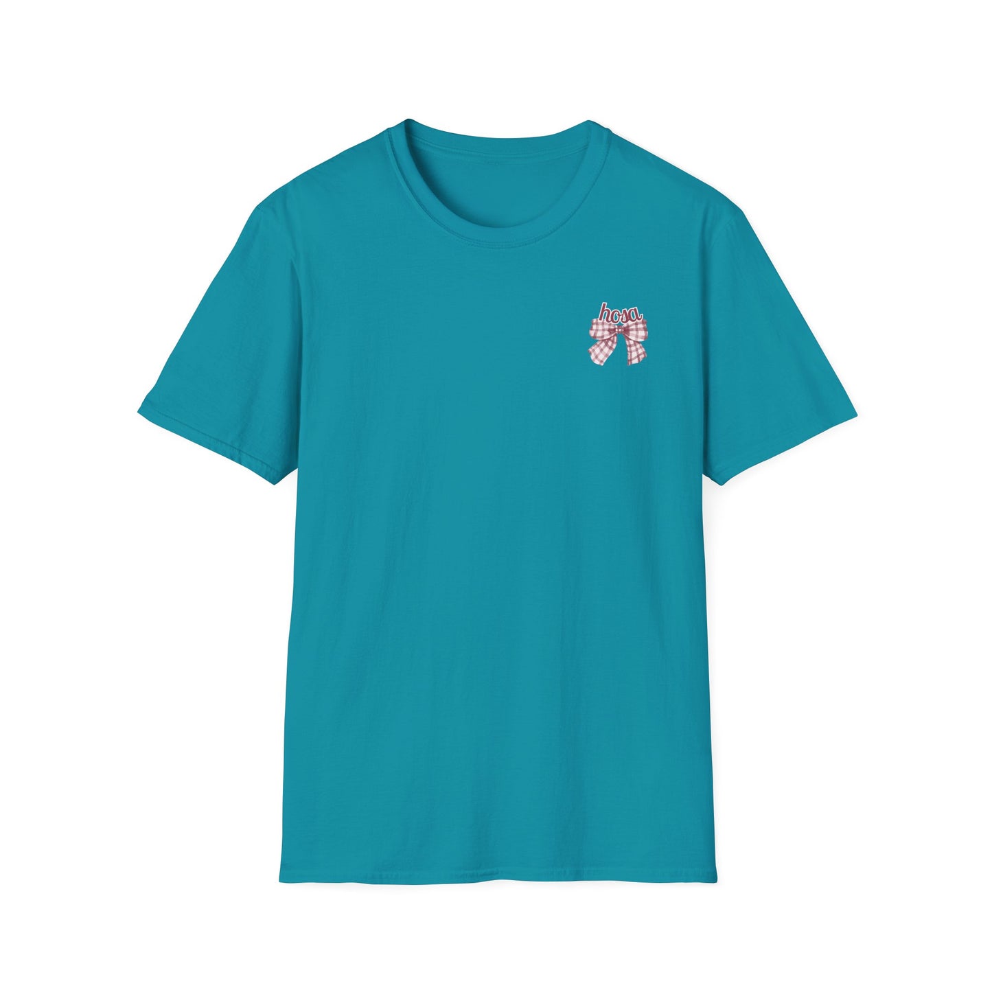 HOSA Tee with bow, stethoscope, bp cuff - Unisex T-Shirt