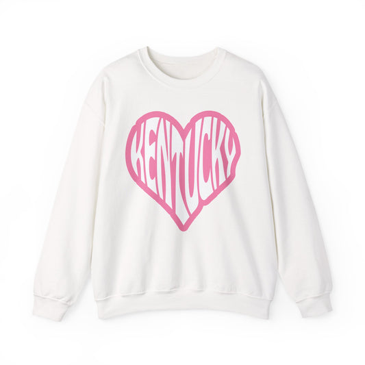Kentucky Pink Heart Crewneck