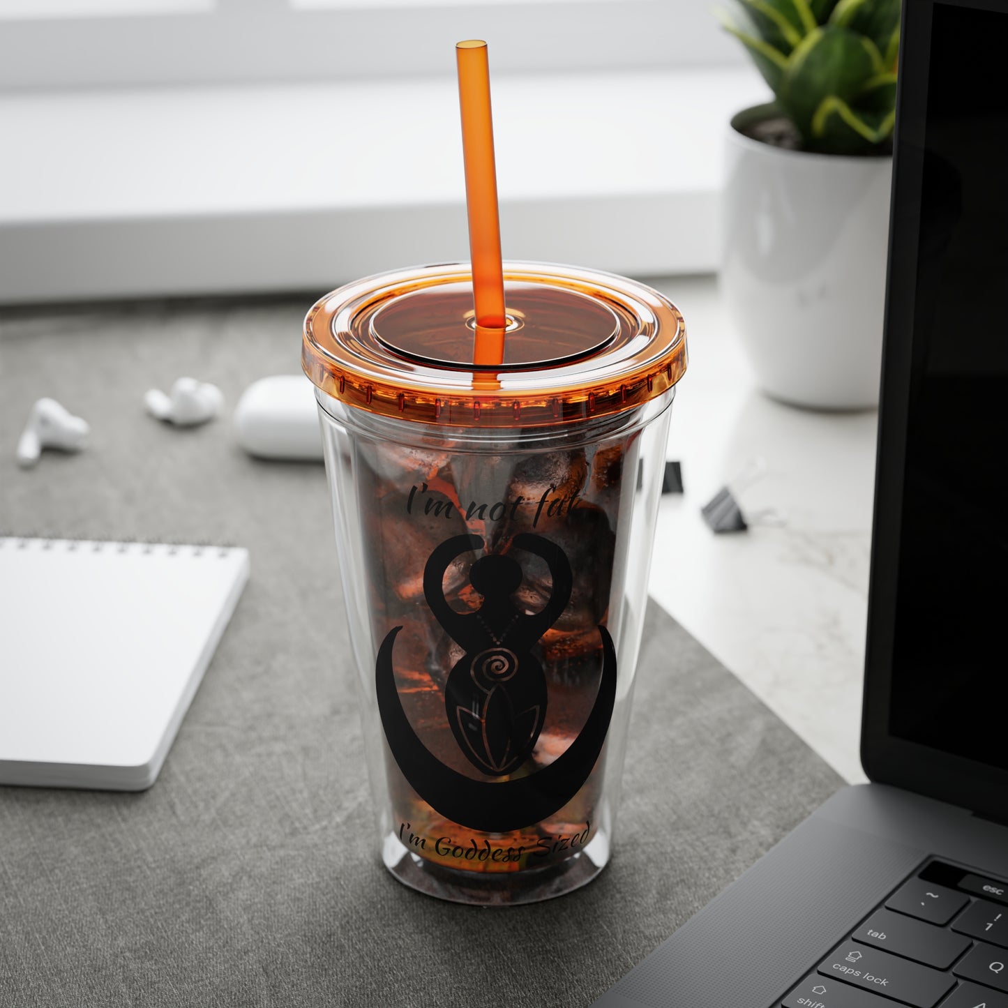 Goddess 16oz Sunsplash Straw Tumbler