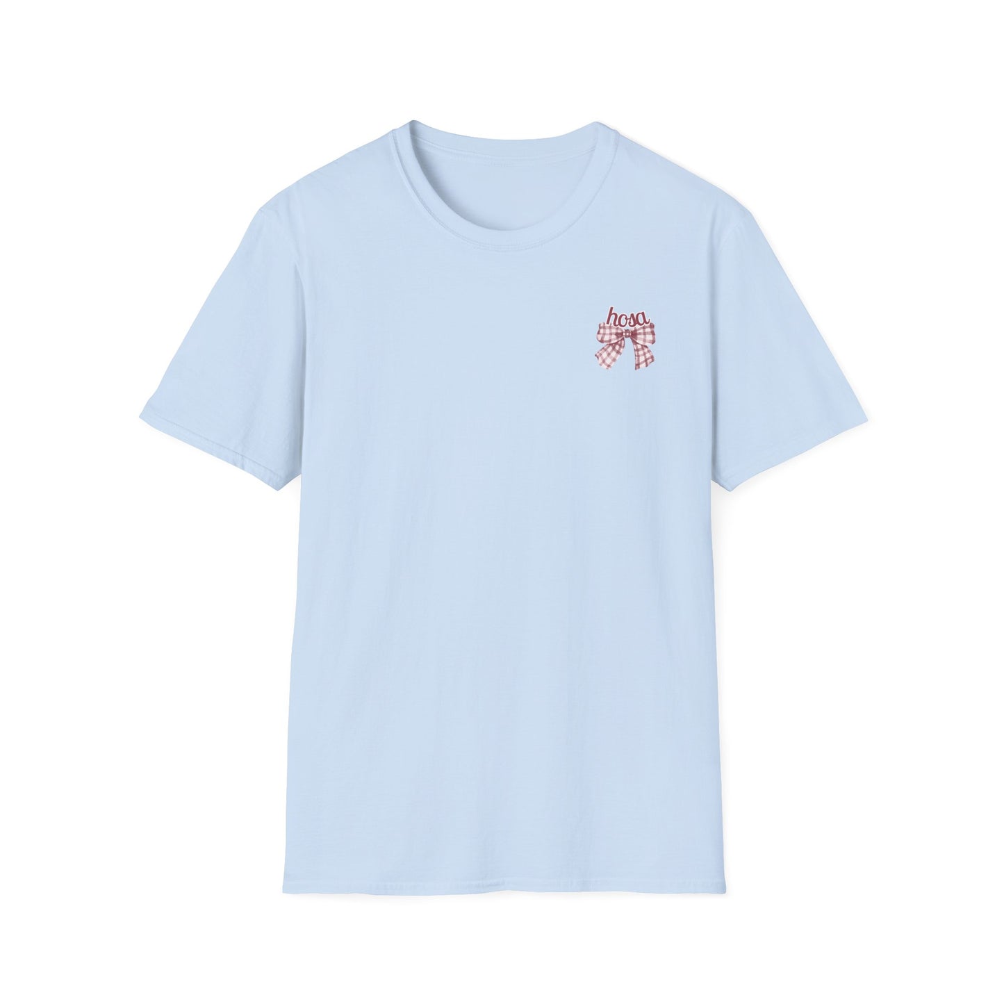 HOSA Tee with bow, stethoscope, bp cuff - Unisex T-Shirt