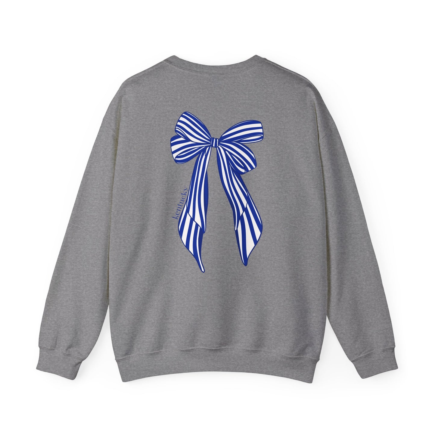 University of Kentucky Blue Striped Bow Back Crewneck