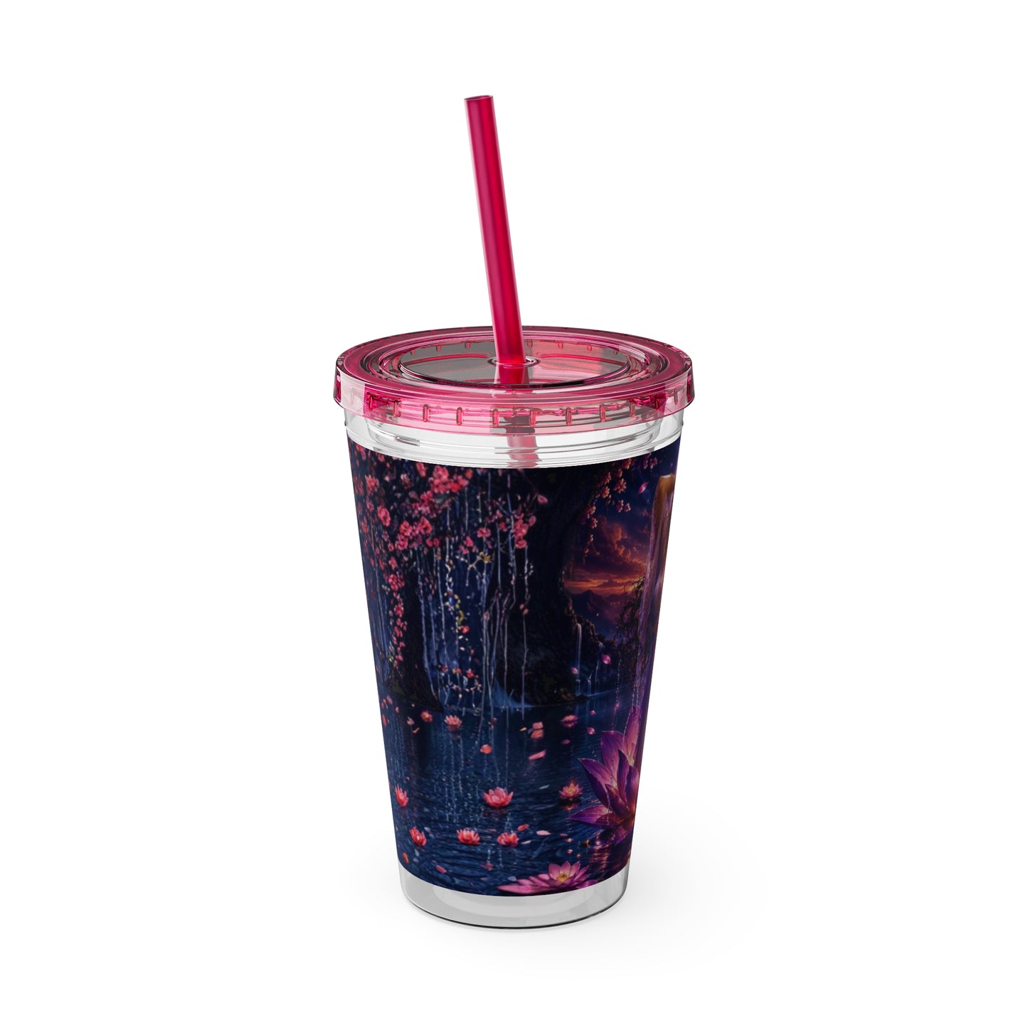 Water Goddess 16oz Sunsplash Straw Tumbler | Andi B. Designs