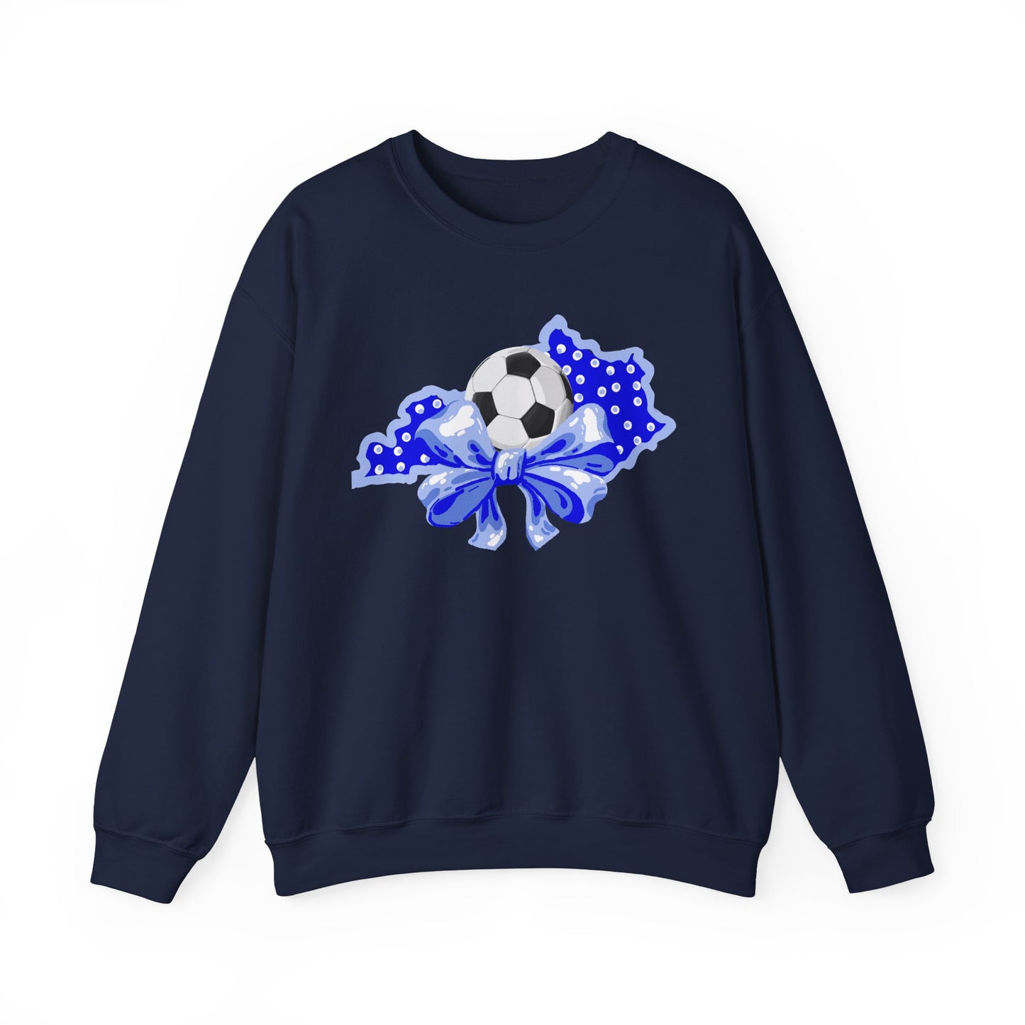 Soccer and Bows Kentucky Crewneck