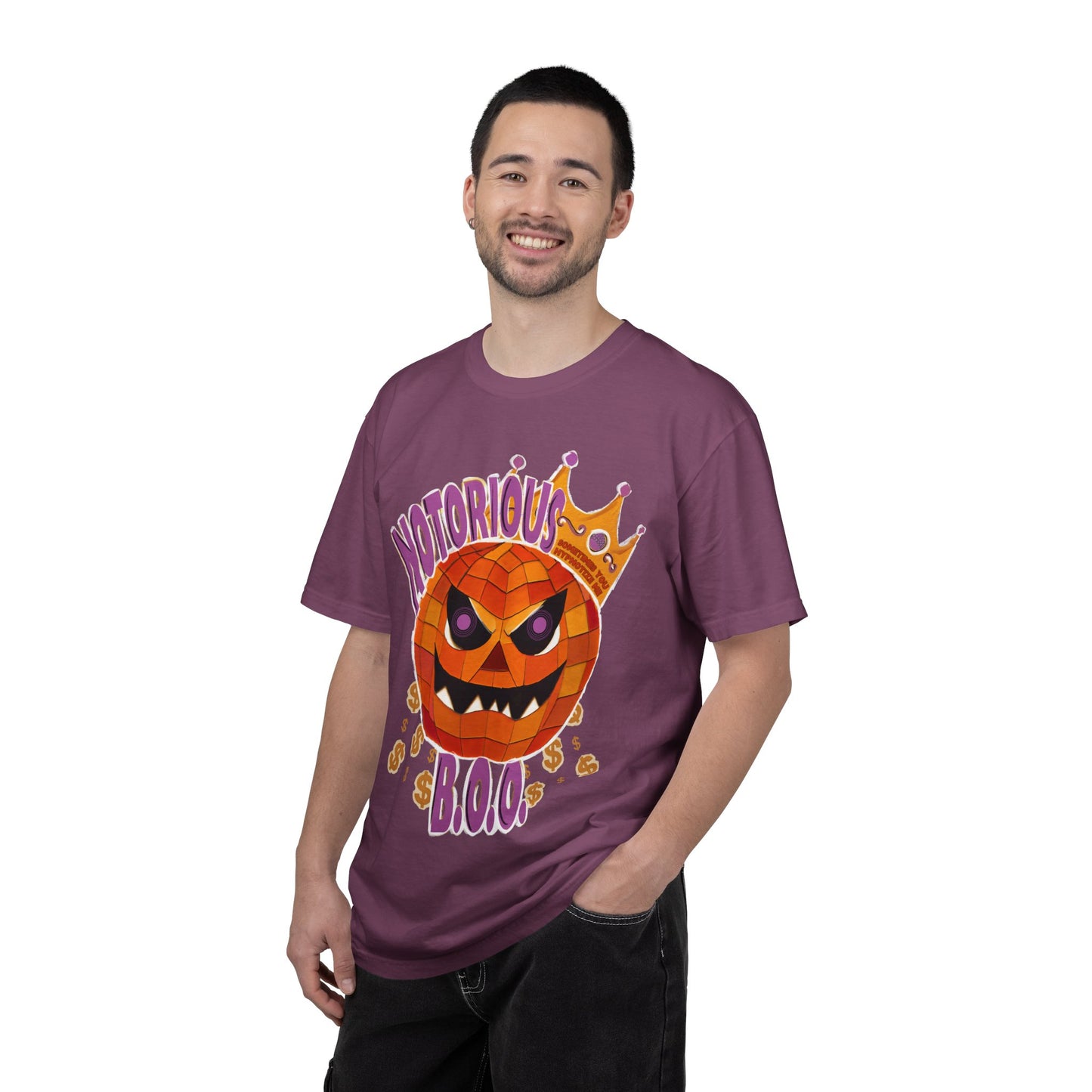 Notorious B.O.O. T-shirt | Halloween Jack-o'-Lantern Design