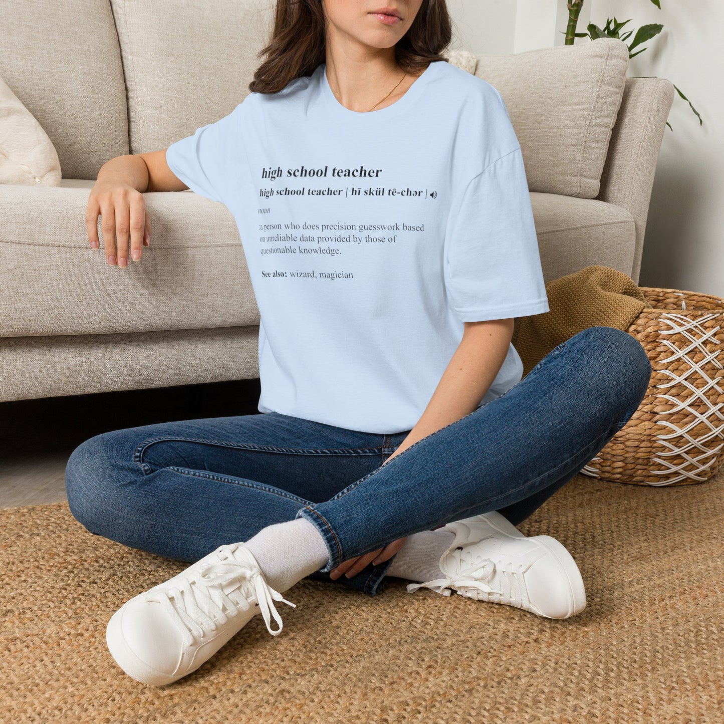 Teacher Definition T-Shirt — 'high school teacher' Funny Dictionary Tee