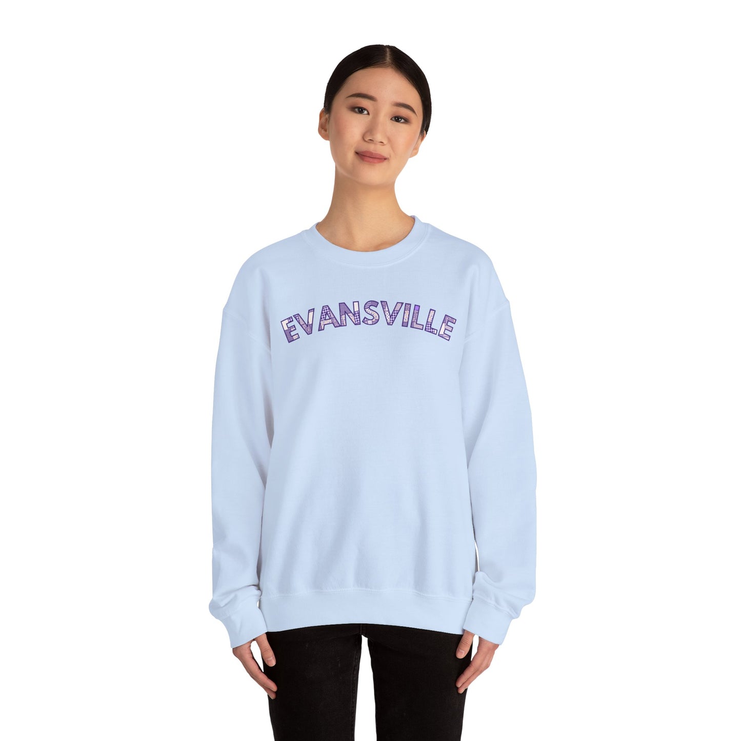 Evansville Patchwork Crewneck
